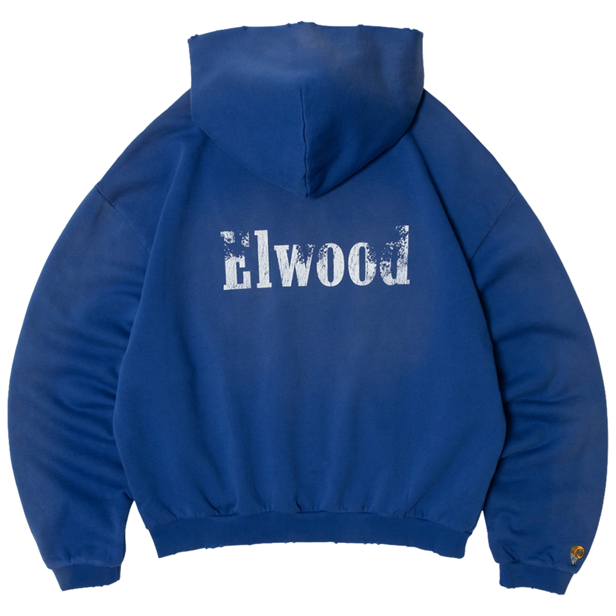 Unisex Elwood Clothing Royal Los Angeles Rams Full-Zip Hoodie
