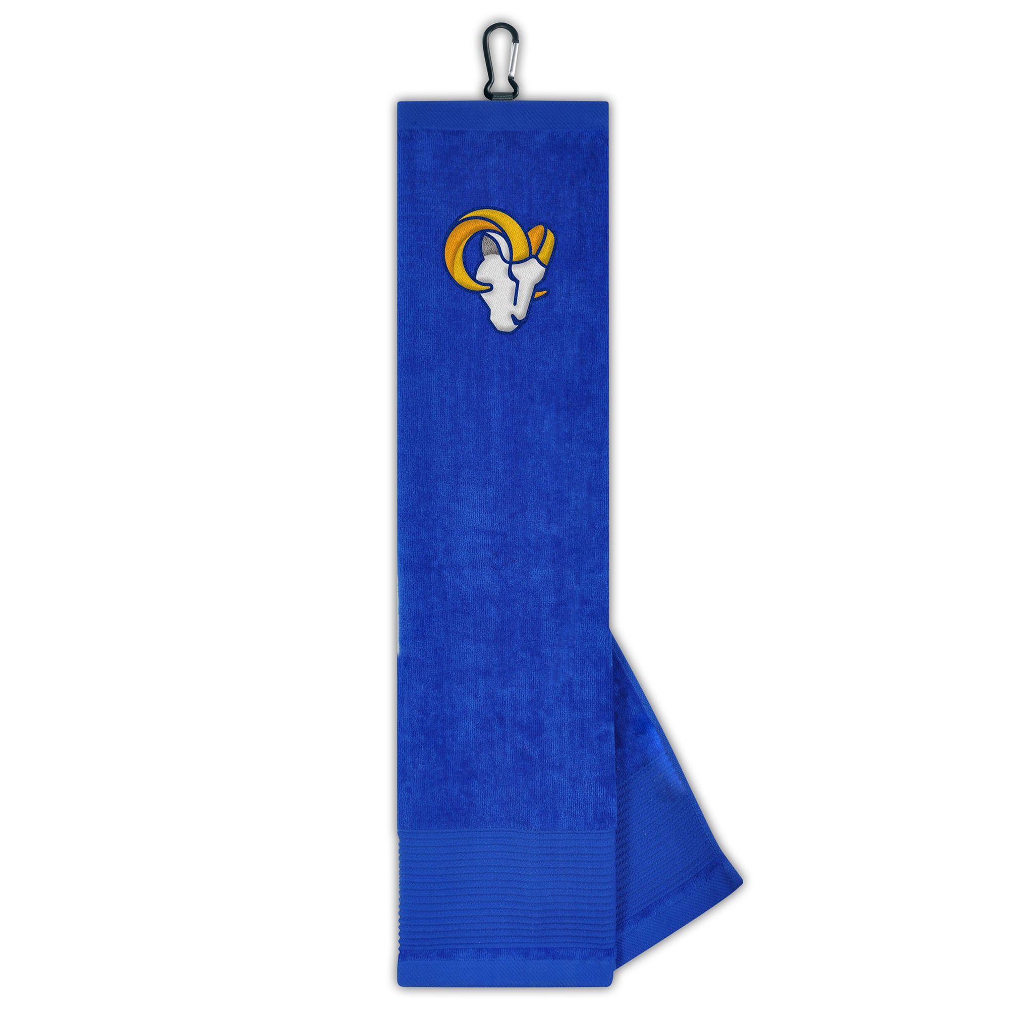 Serviette de golf brodée WinCraft Los Angeles Rams 16" x 25" (face/club) à trois volets