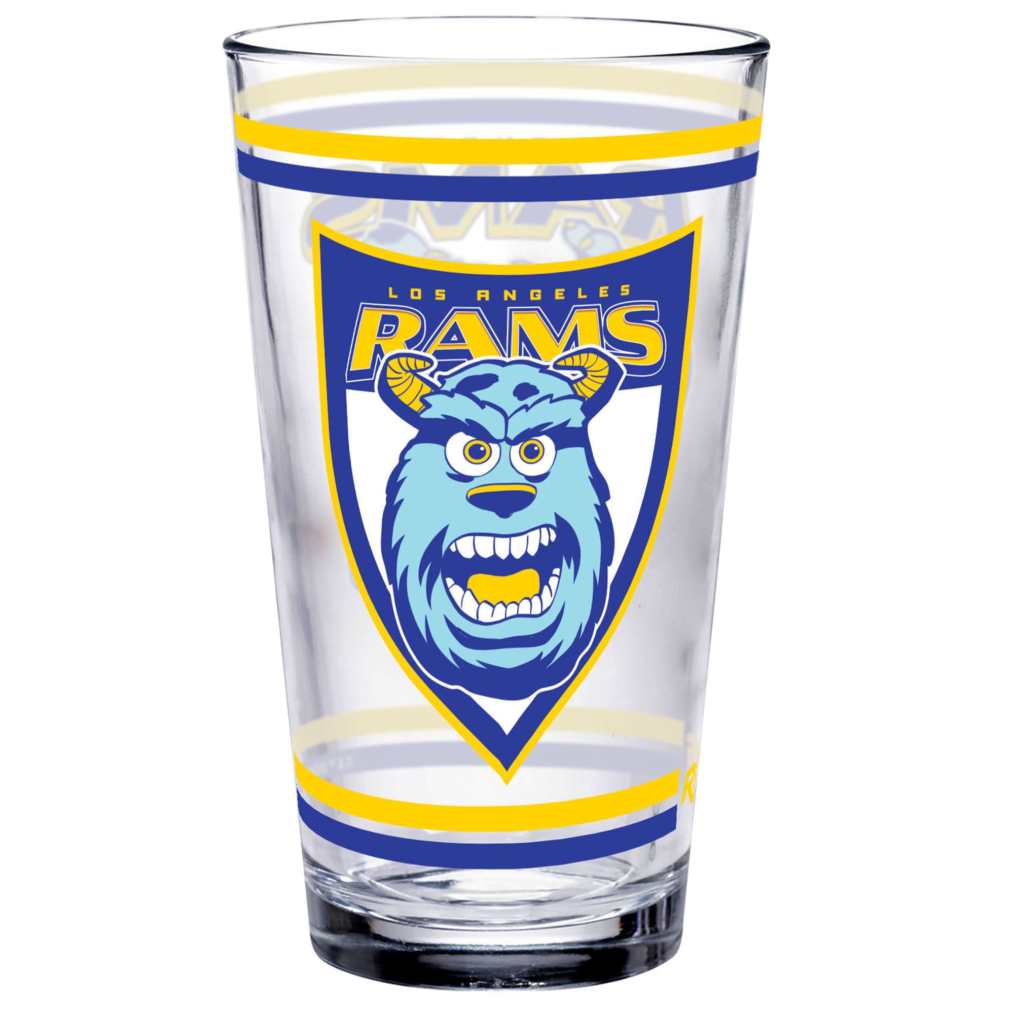 Verre à pinte WinCraft Los Angeles Rams Disney x NFL Sulley 473 ml (16 oz).