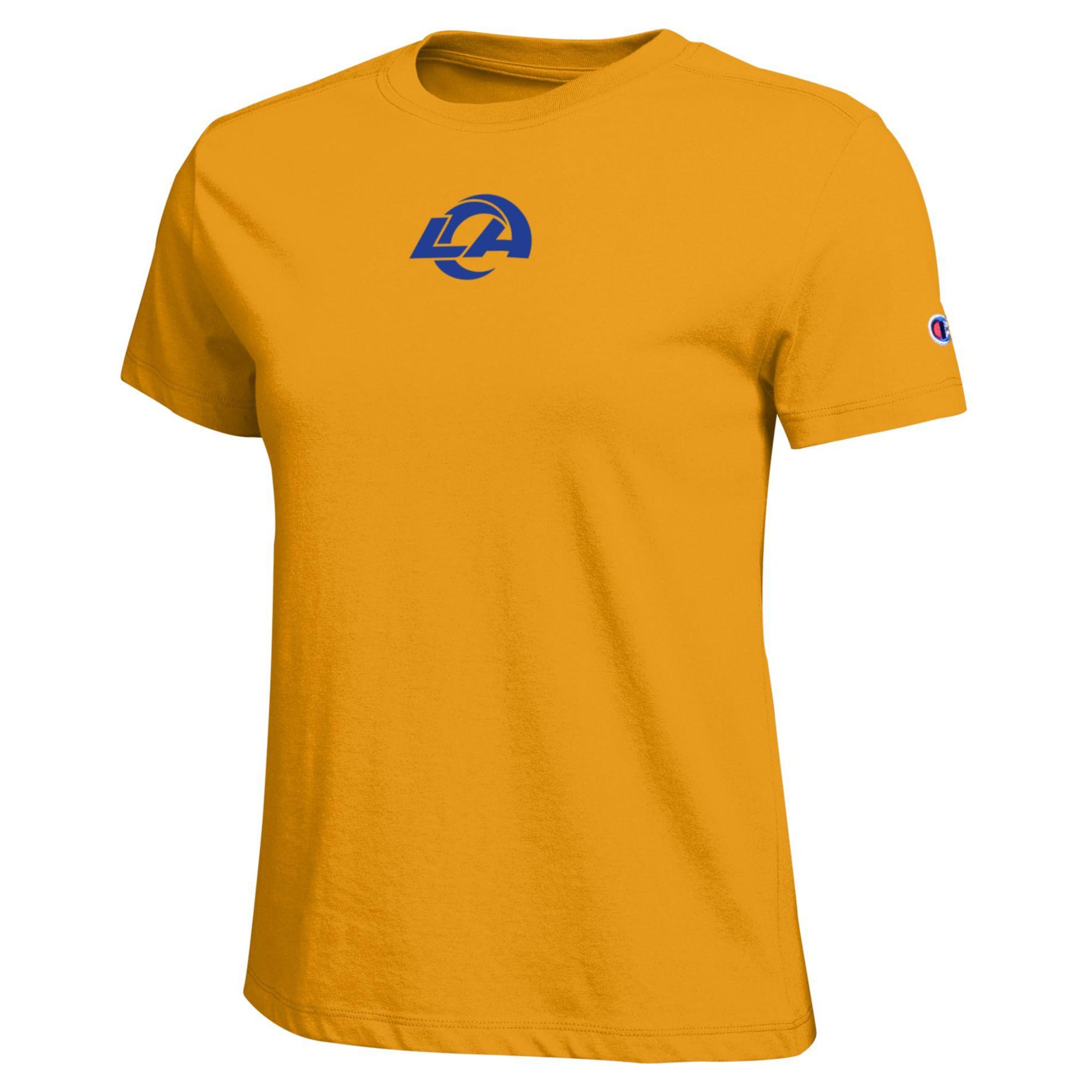 T-shirt classique Sol doré Champion pour femmes des Los Angeles Rams