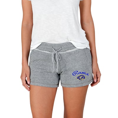 Los Angeles Rams Concepts Sport Women's Mainstream Terry Shorts - Gray