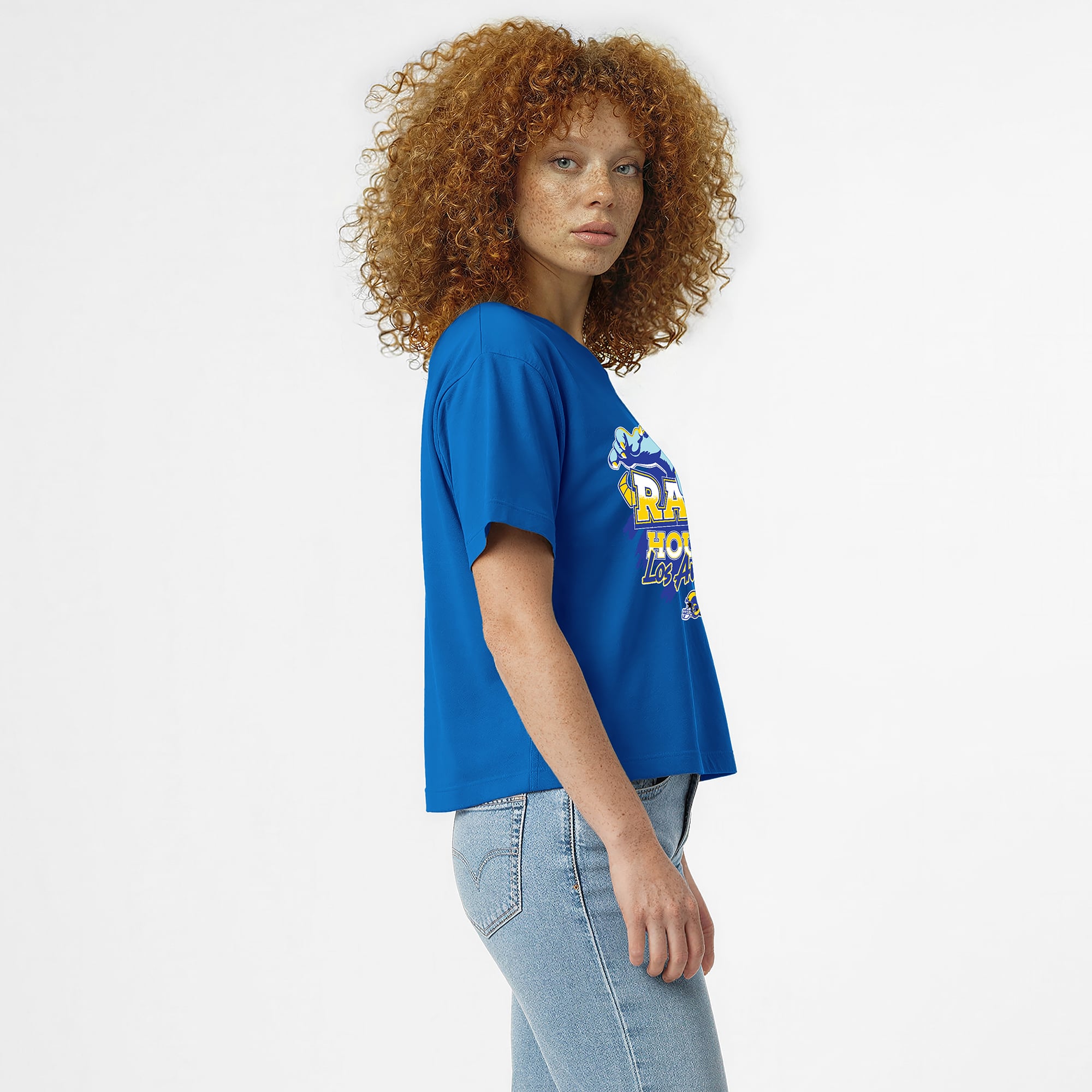 T-shirt femme Disney x Champion Royal Los Angeles Rams Sulley All-Star