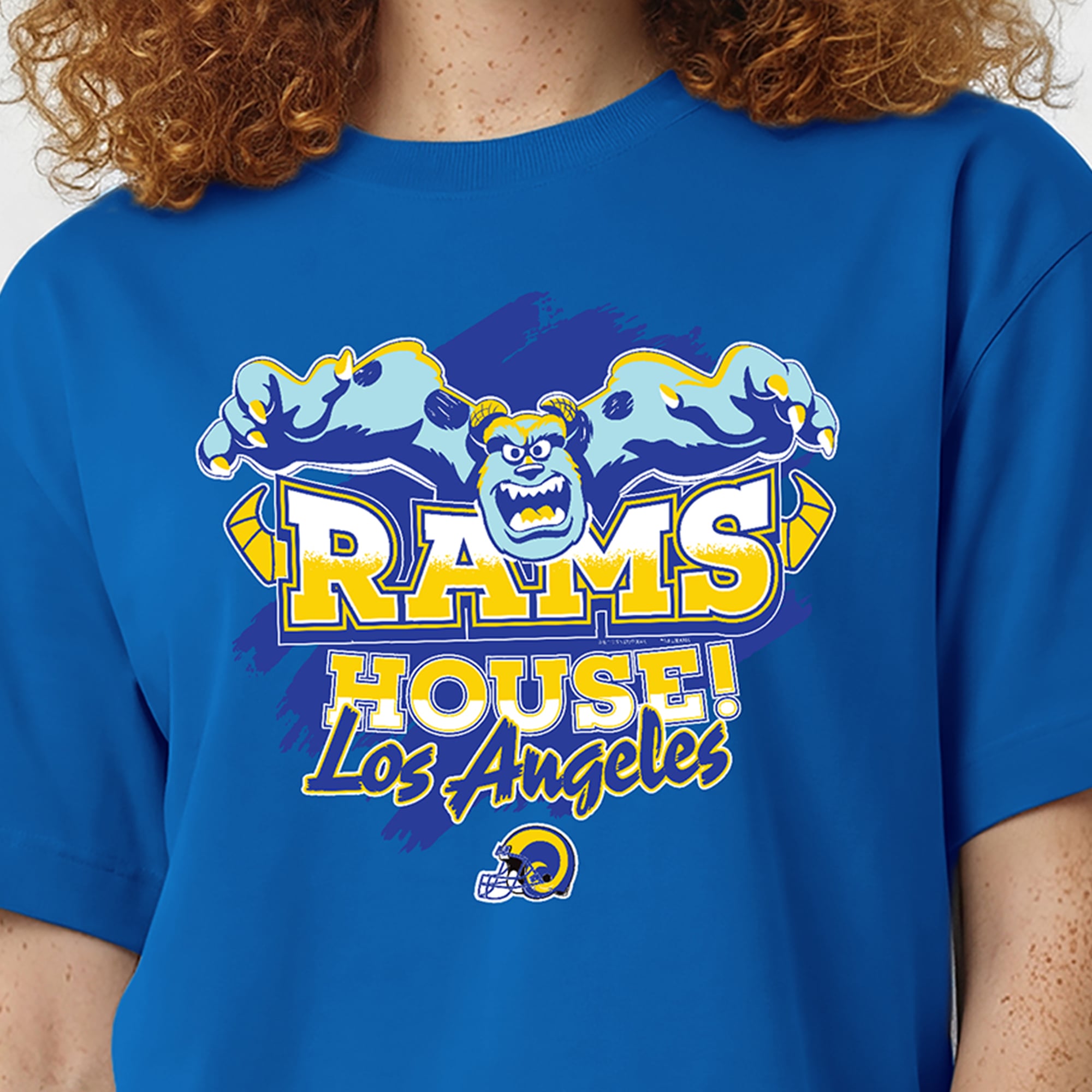 T-shirt femme Disney x Champion Royal Los Angeles Rams Sulley All-Star