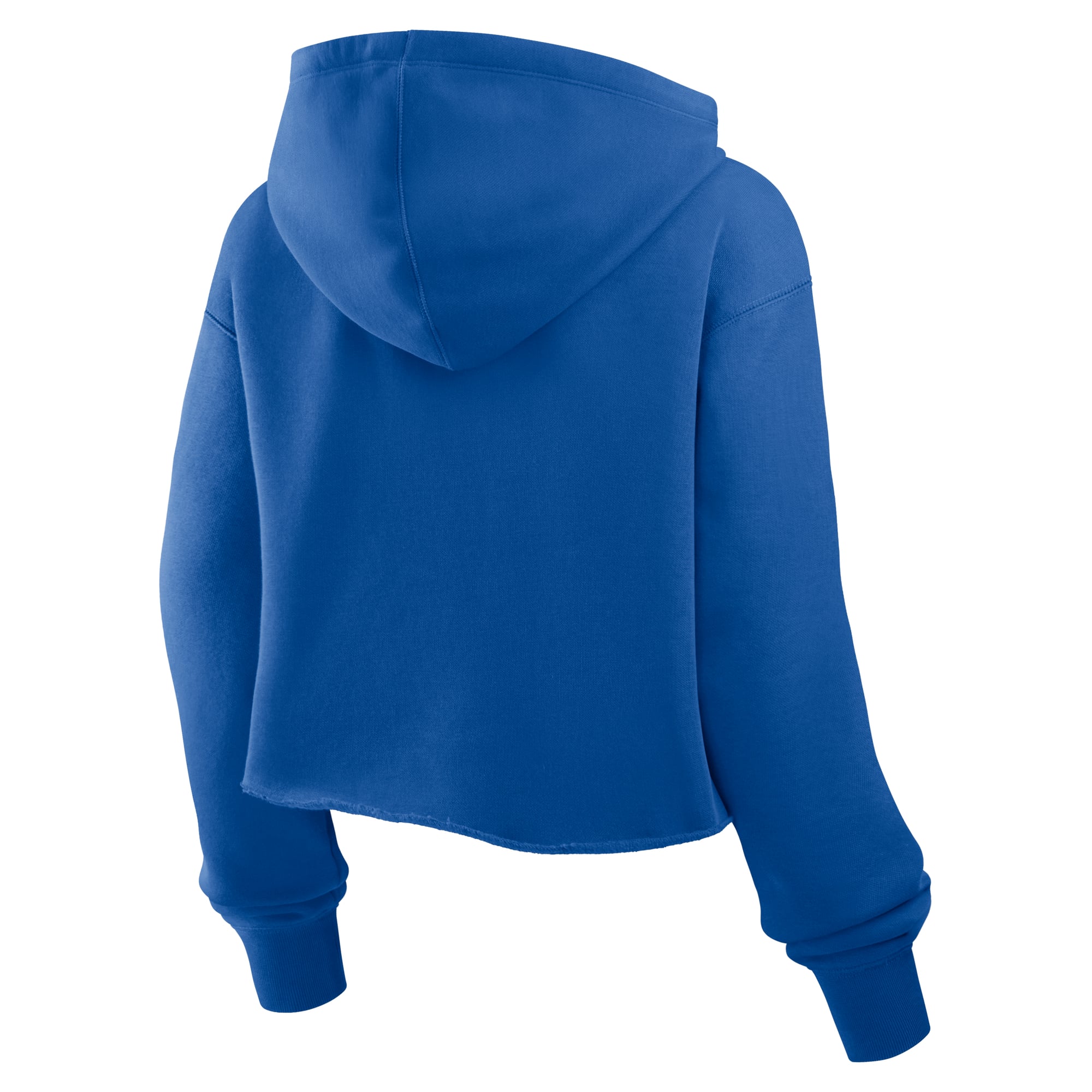 Sweat à capuche court oversize Fanatics Royal Los Angeles Rams pour femme