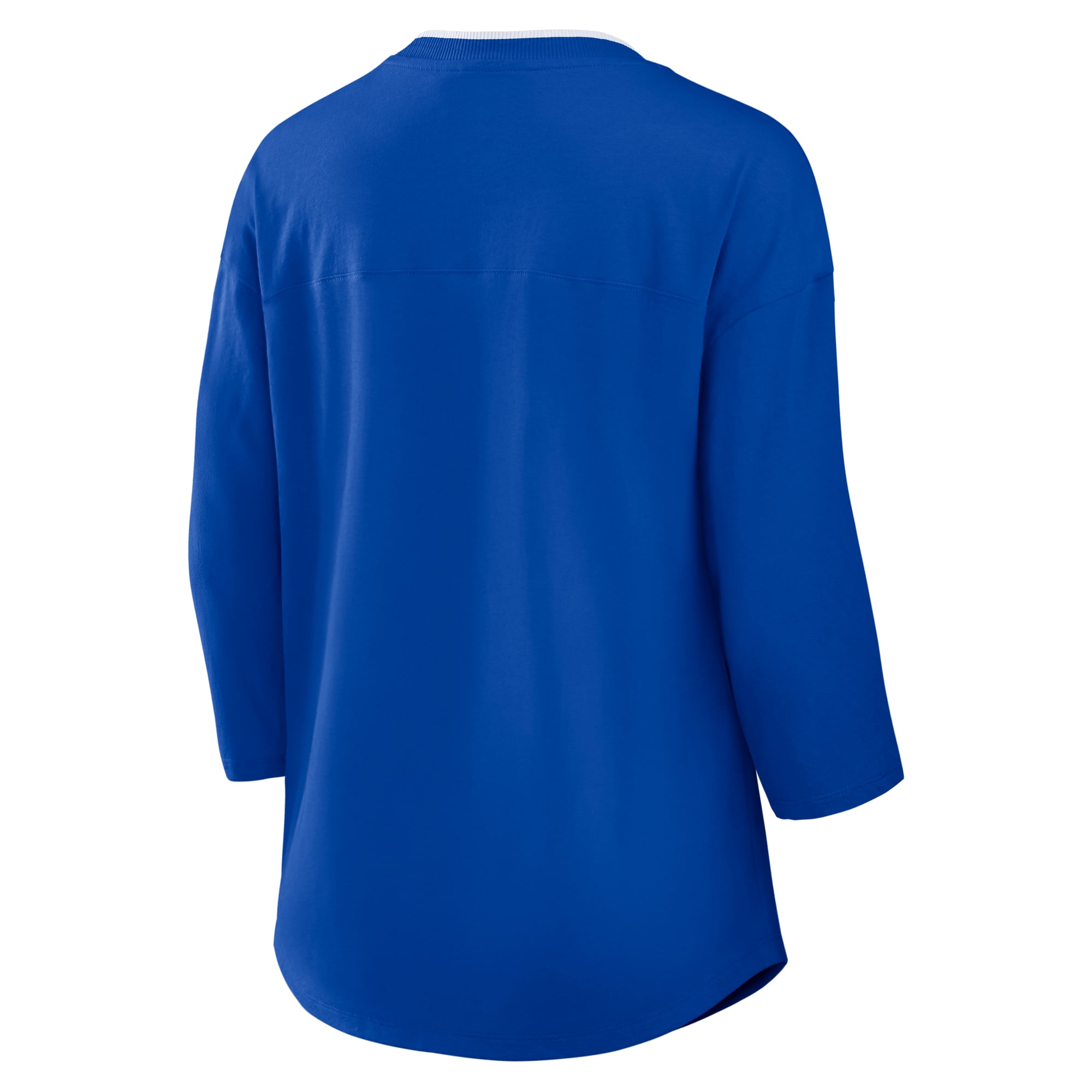 Women's Fanatics Royal Los Angeles Rams Plus Deceptive Juke 3/4-Sleeve V-Neck T-Shirt
