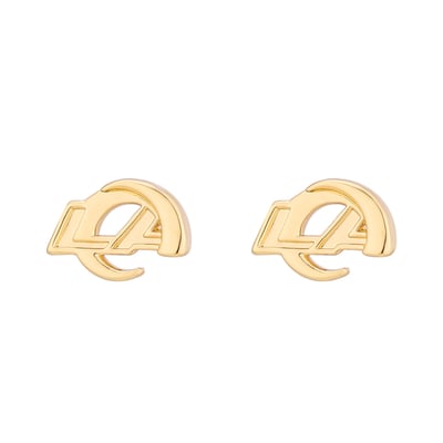 Los Angeles Rams LUV AJ Women's Logo Stud Earrings - Gold