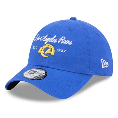 Los Angeles Rams New Era Women's Script Casual Classic Adjustable Hat - Royal
