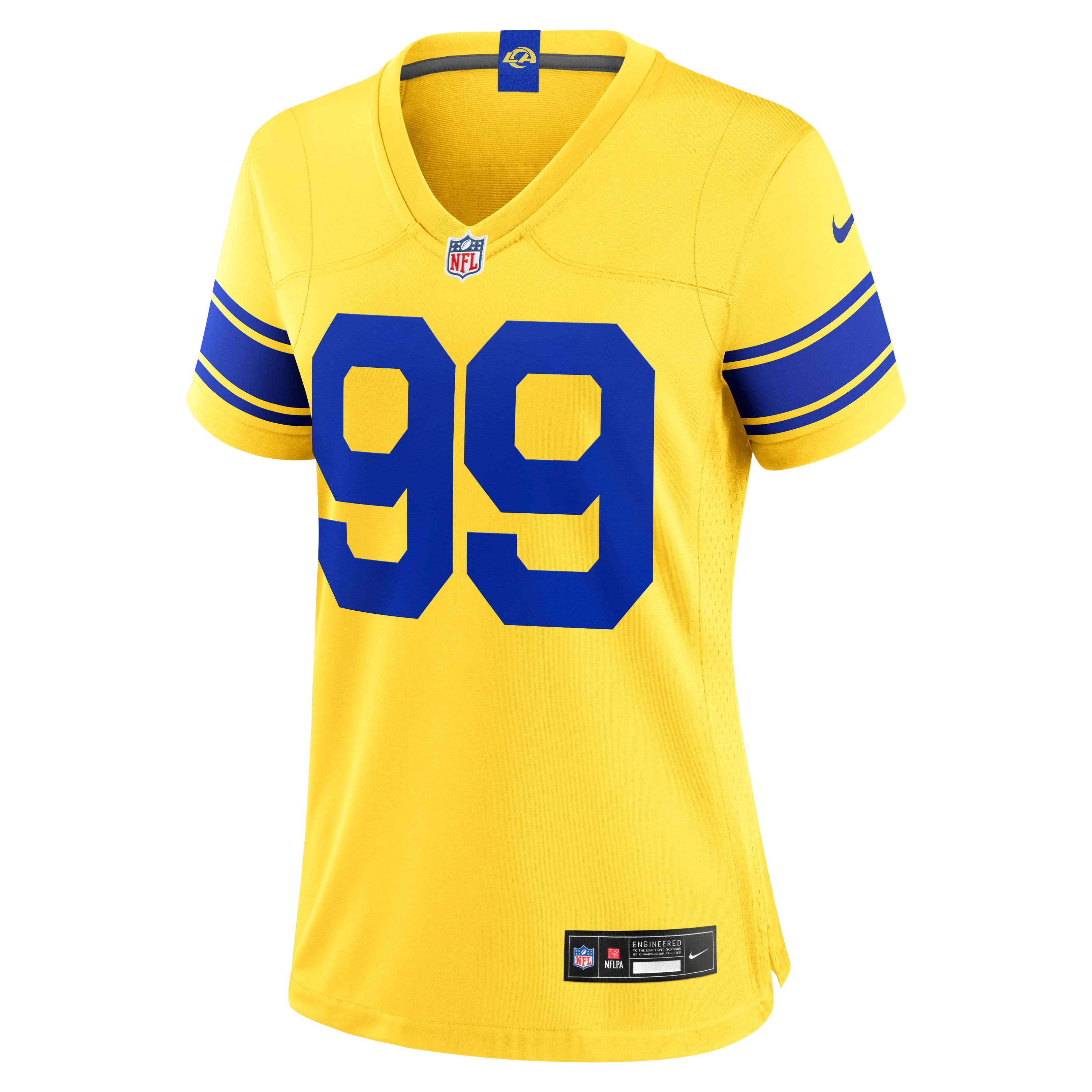 Maillot alternatif Nike Aaron Donald Gold pour femmes, Los Angeles Rams