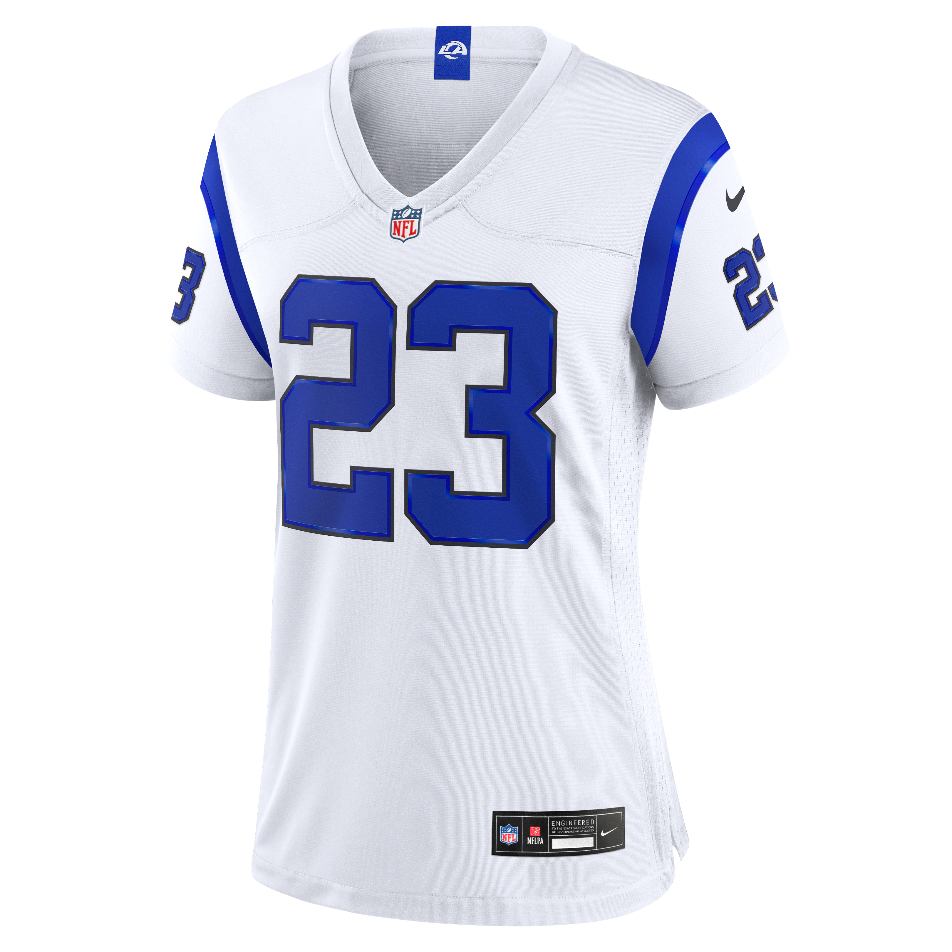 Maillot de match blanc Nike Kyren Williams Los Angeles Rams pour femme