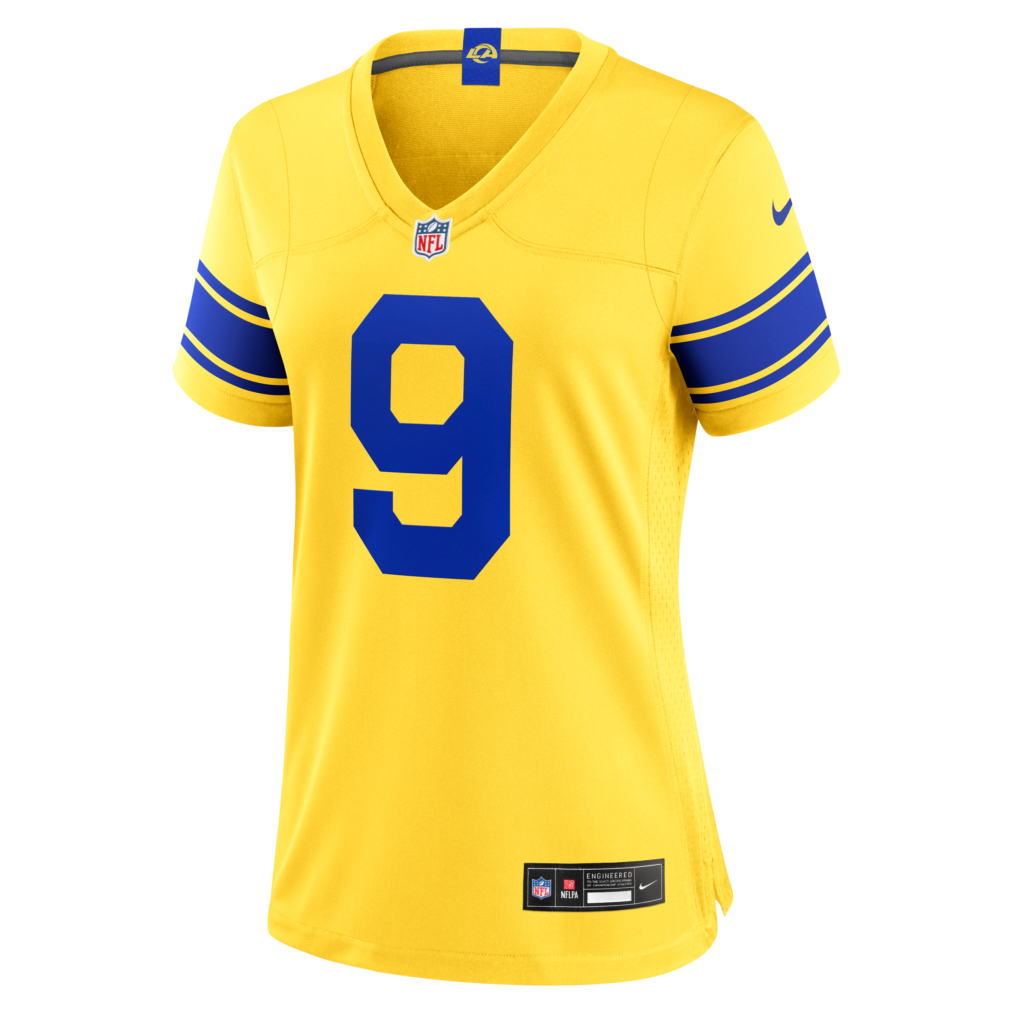 Maillot de match Nike Matthew Stafford Royal Los Angeles Rams pour femmes