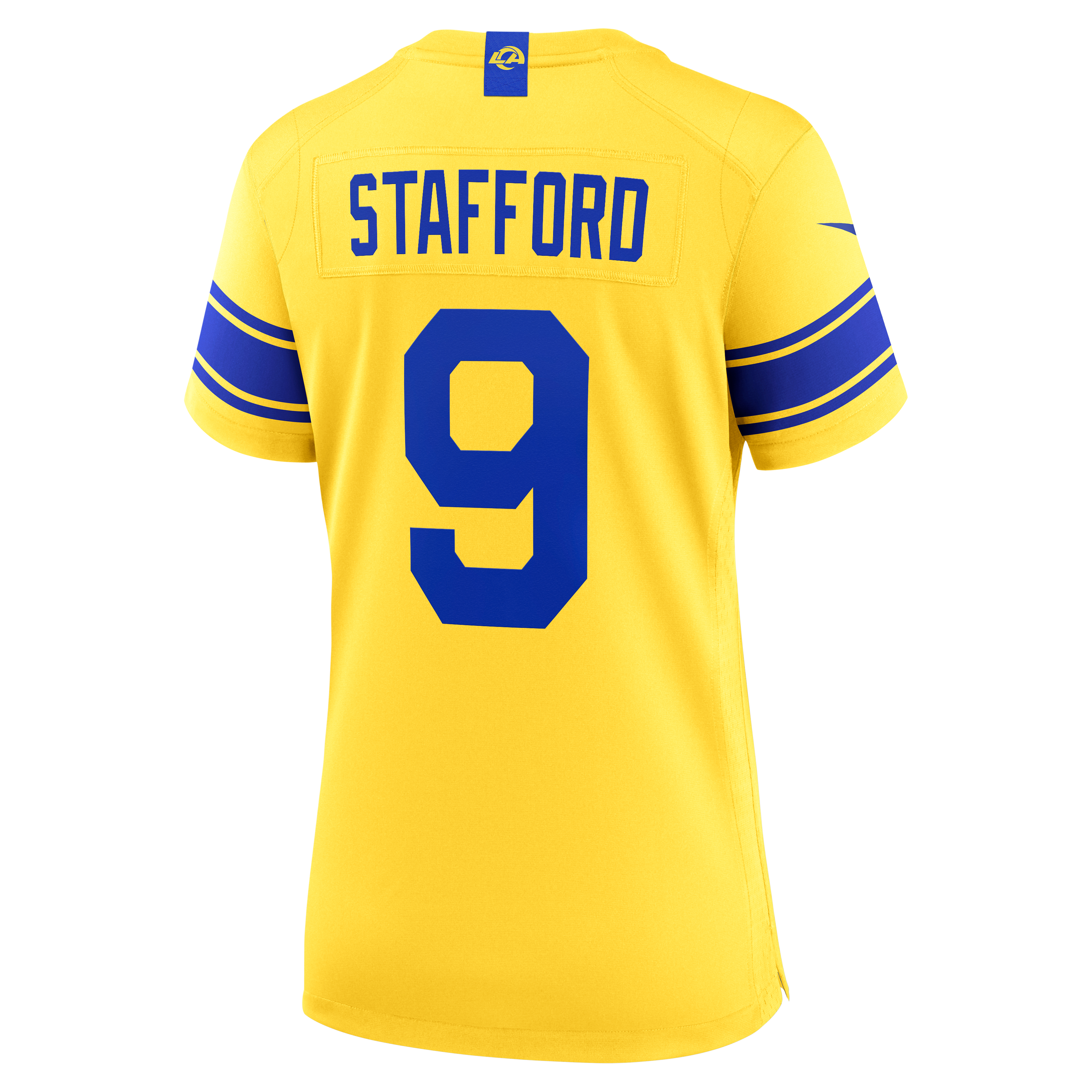 Maillot de match Nike Matthew Stafford Royal Los Angeles Rams pour femmes