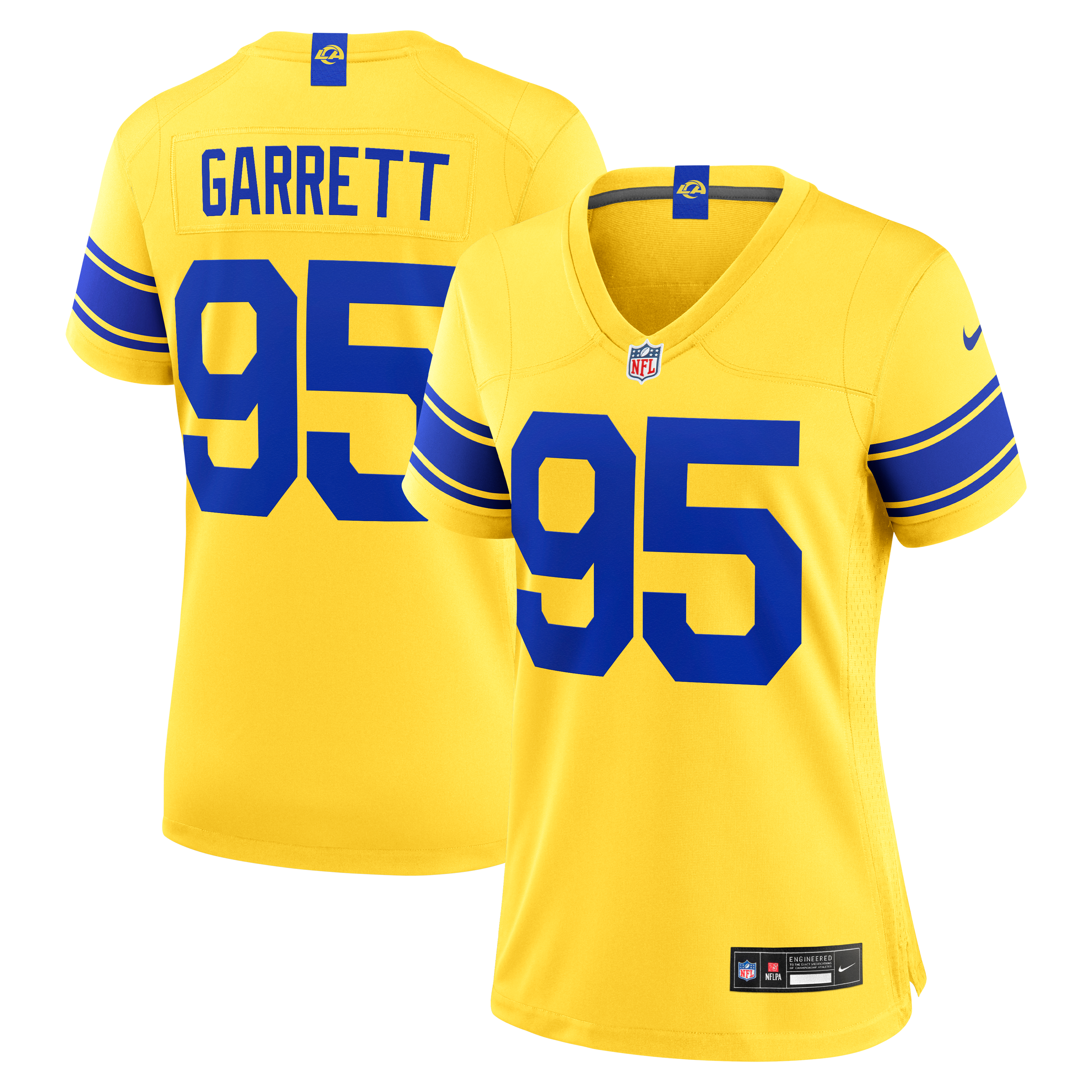 Women's Nike Myles Garrett White Los Angeles Rams Game Jersey