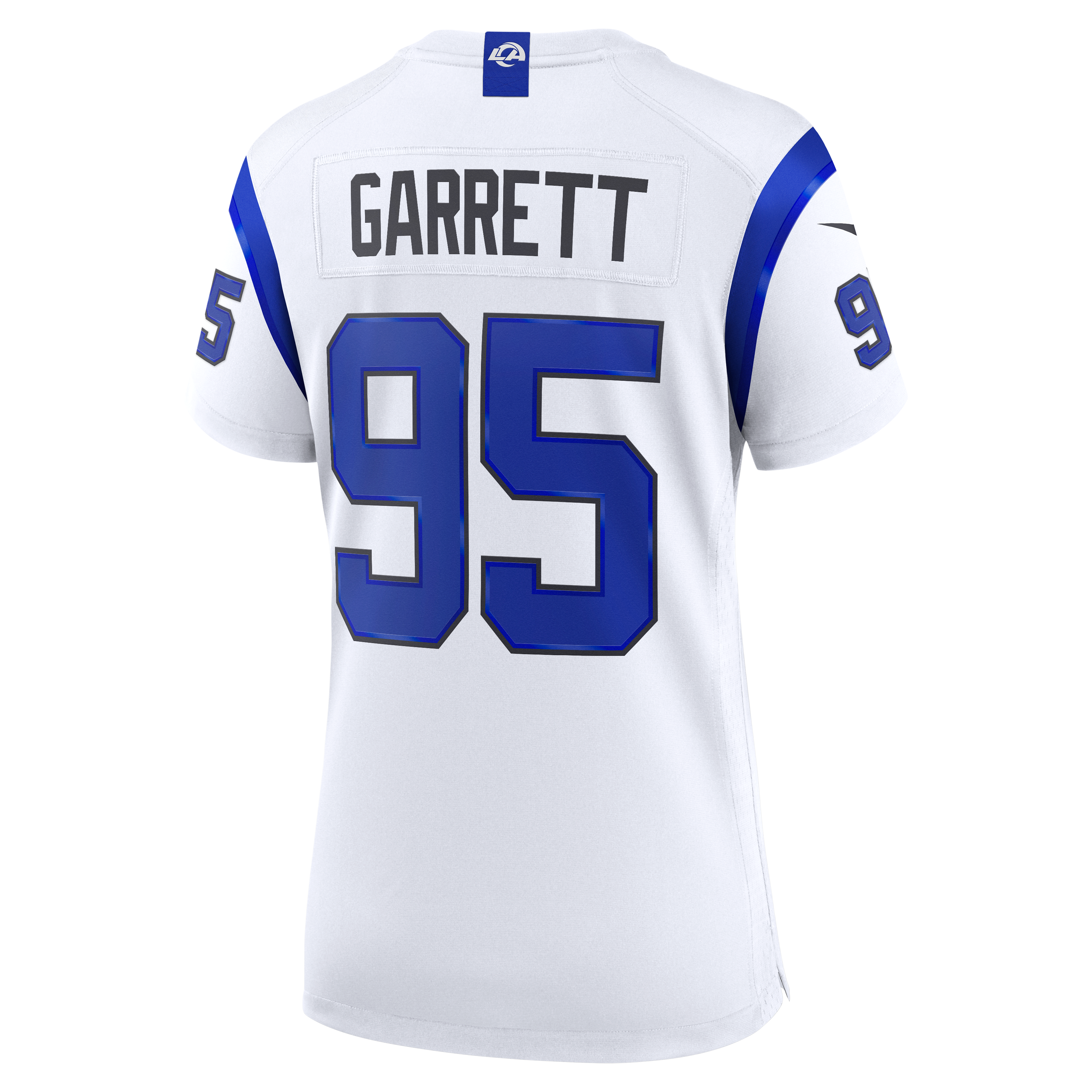 Maillot de match blanc Nike Myles Garrett des Rams Los Angeles pour femmes