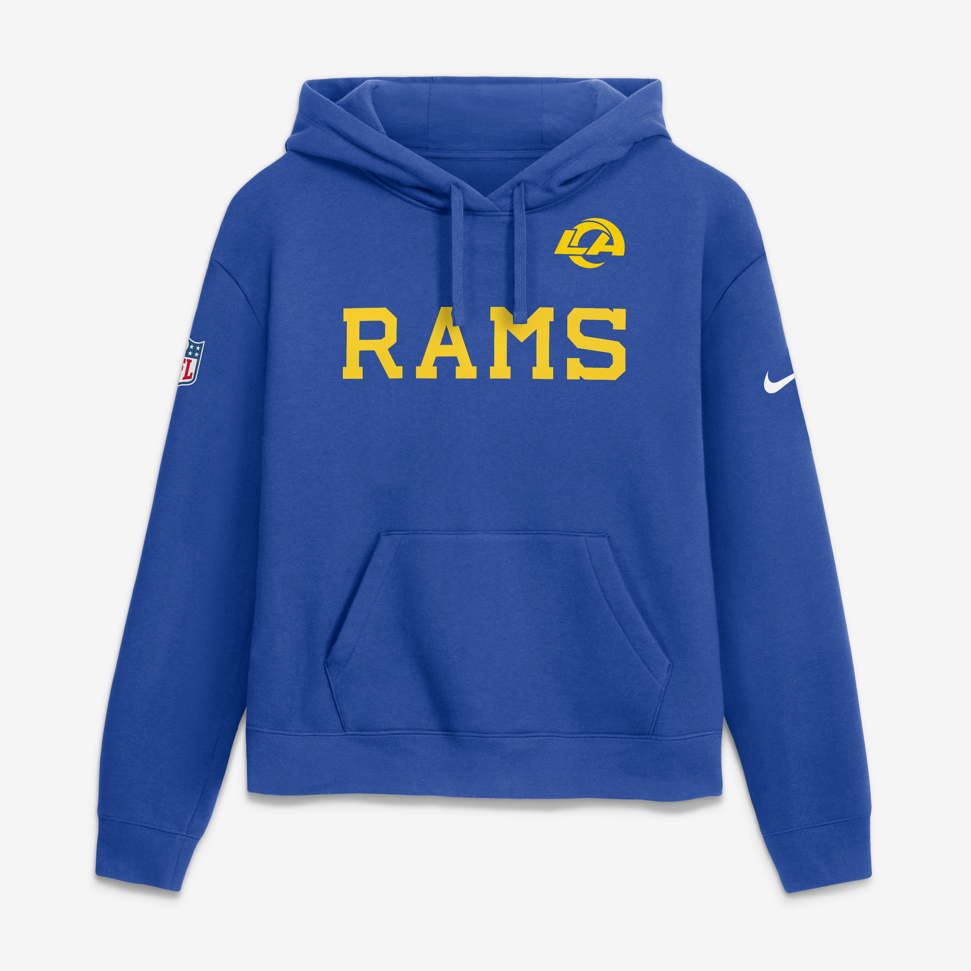 Women's Nike Royal Los Angeles Rams Club Fleece Hoodie