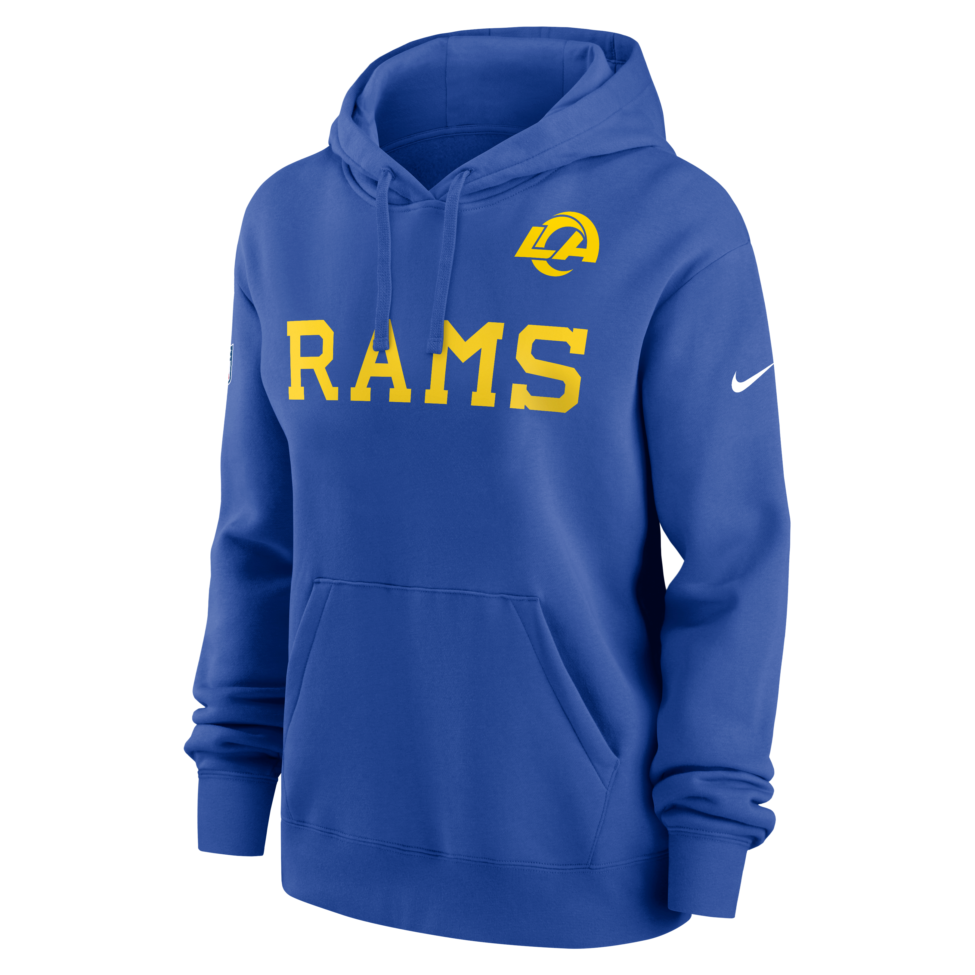 Women's Nike Royal Los Angeles Rams Club Fleece Hoodie