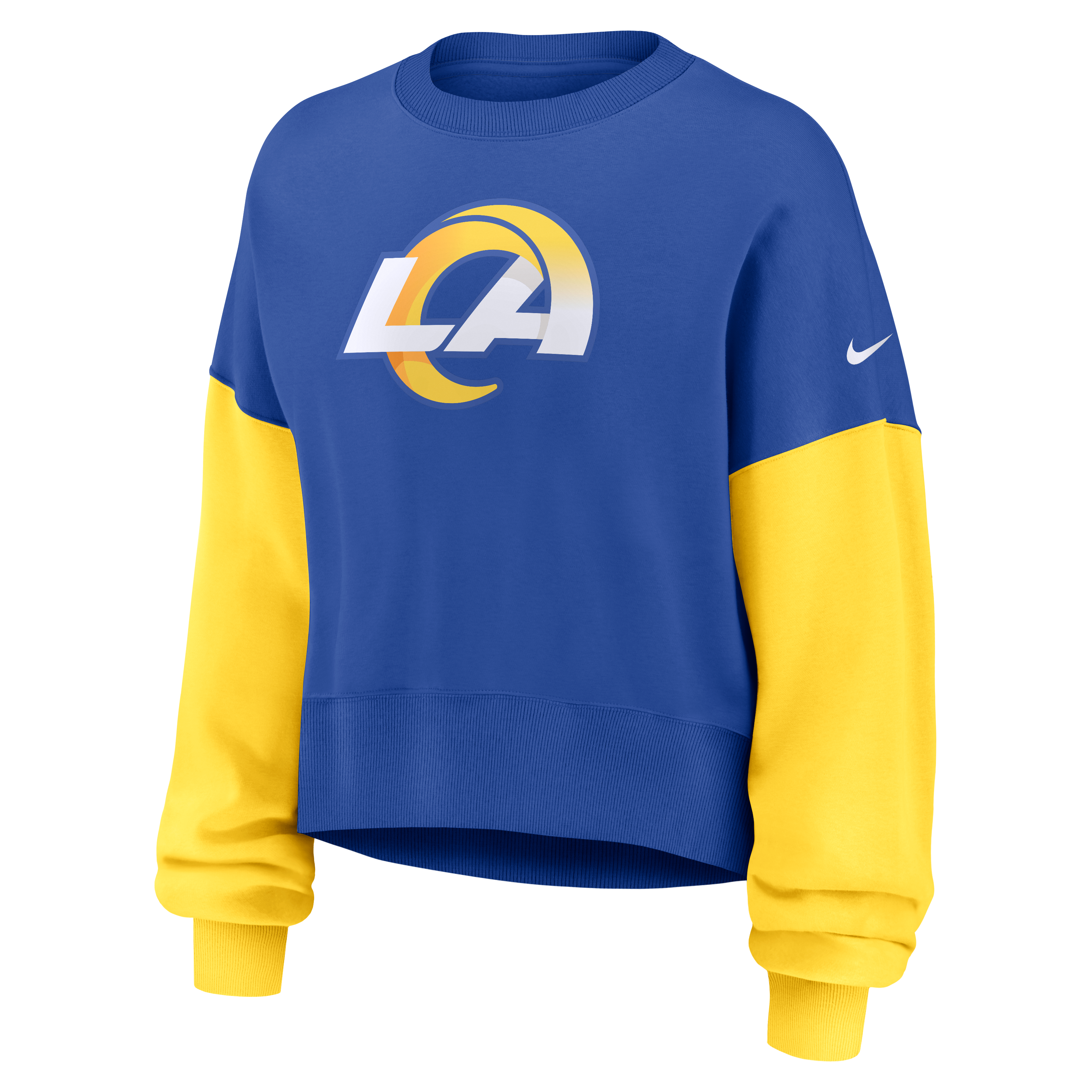 Women's Nike Royal Los Angeles Rams Oversized Phoenix Fleece Sweatshirt