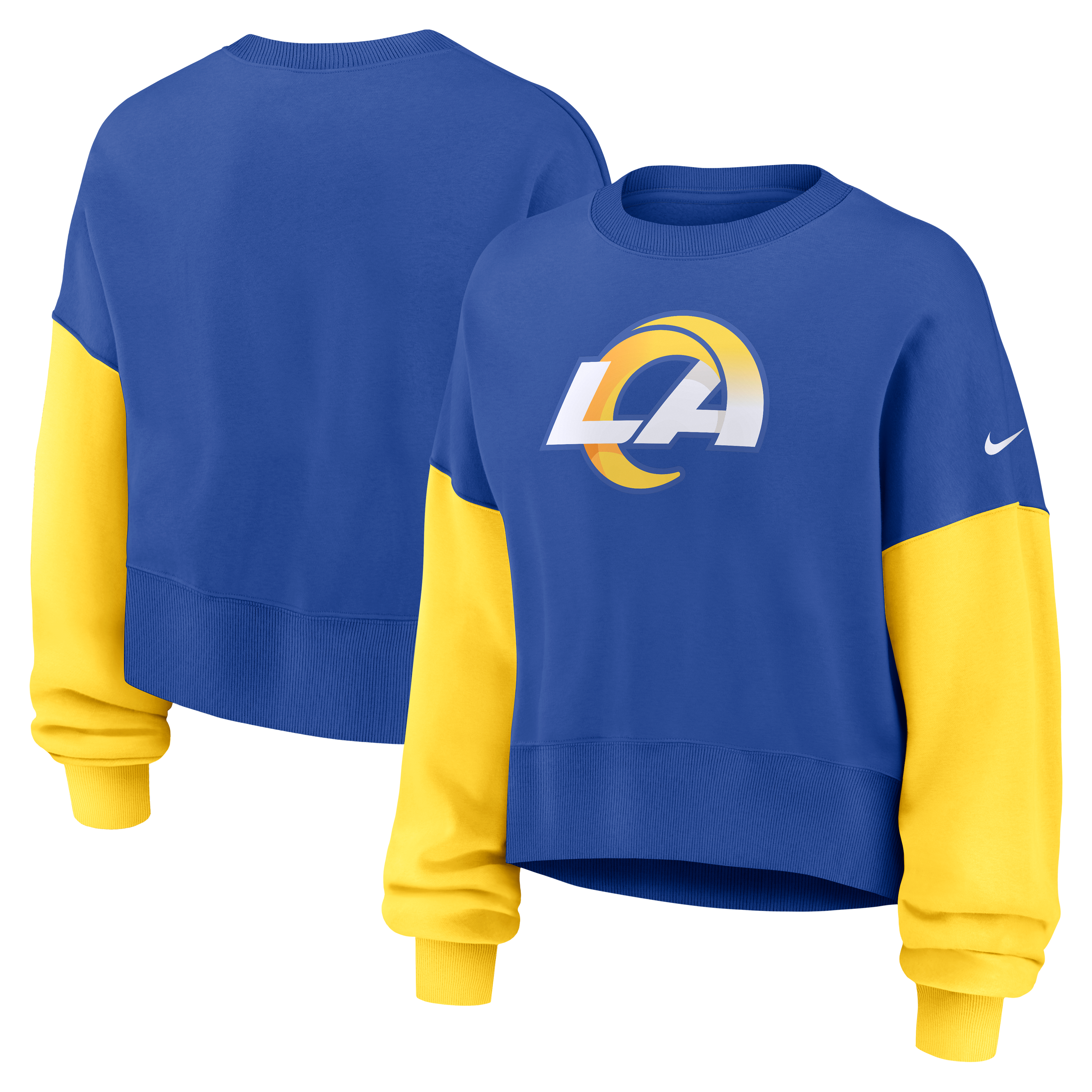 Women's Nike Royal Los Angeles Rams Oversized Phoenix Fleece Sweatshirt