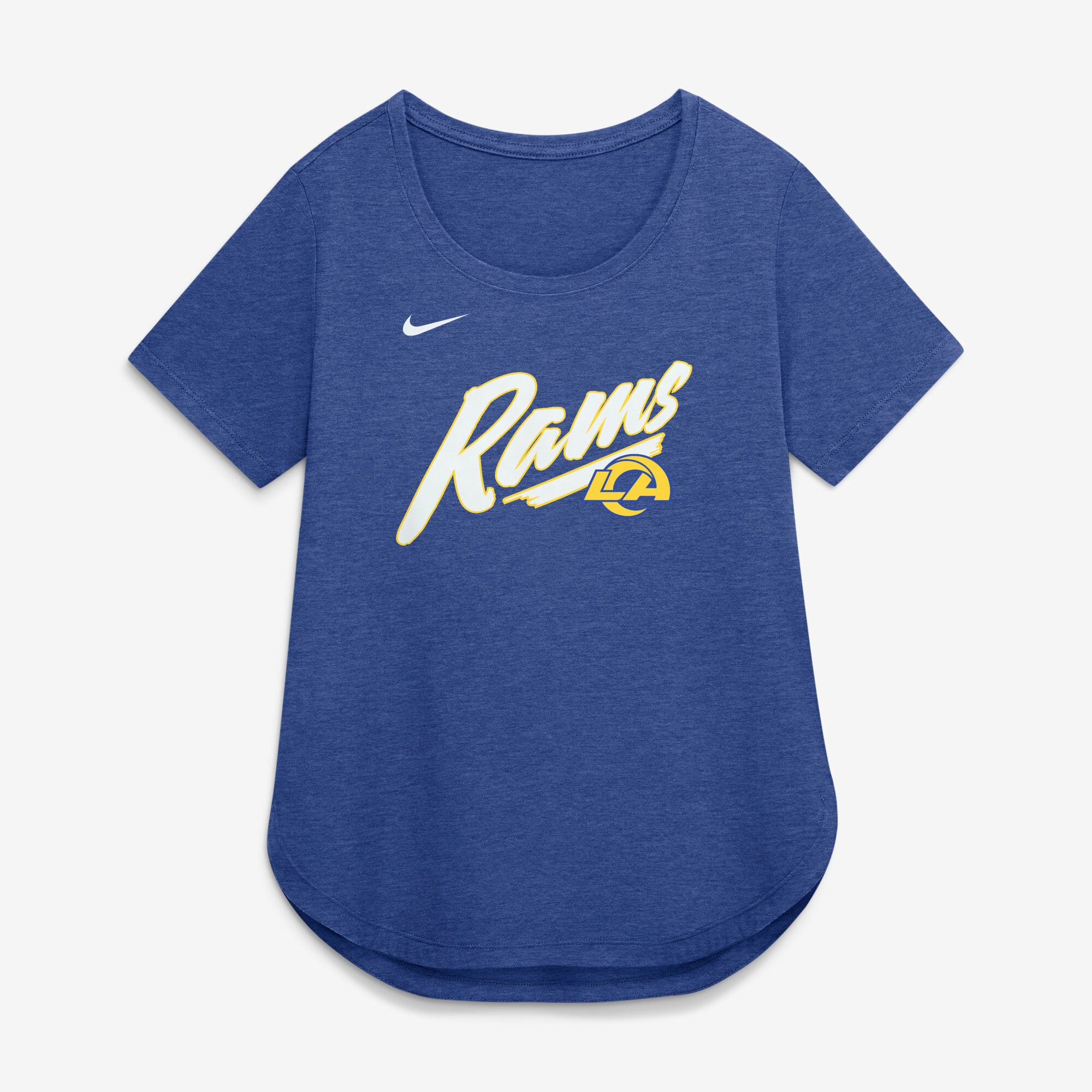 Women's Nike Royal Los Angeles Rams Primetime Tri-Blend T-Shirt