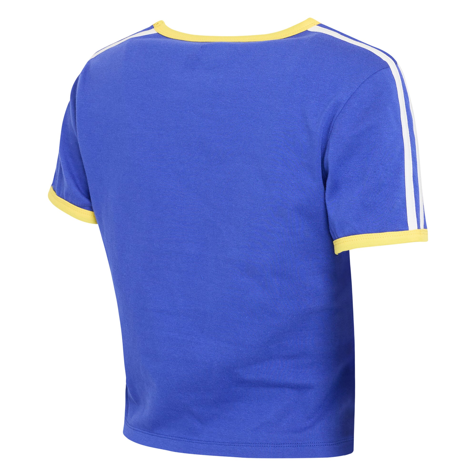 T-shirt court rétro à manches courtes pour femme WEAR by Erin Andrews Royal Los Angeles Rams