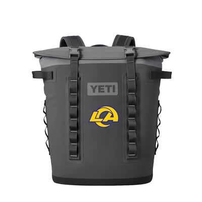  Los Angeles Rams YETI Hopper M20 Soft Cooler Backpack - Charcoal