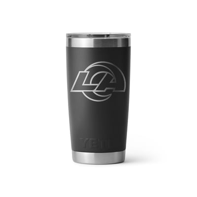 Gobelet isotherme YETI Rambler de 590 ml (20 oz) aux couleurs des Rams de Los Angeles, avec couvercle Magslider