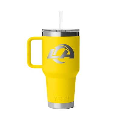 Los Angeles Rams YETI 35oz. Rambler Straw Mug