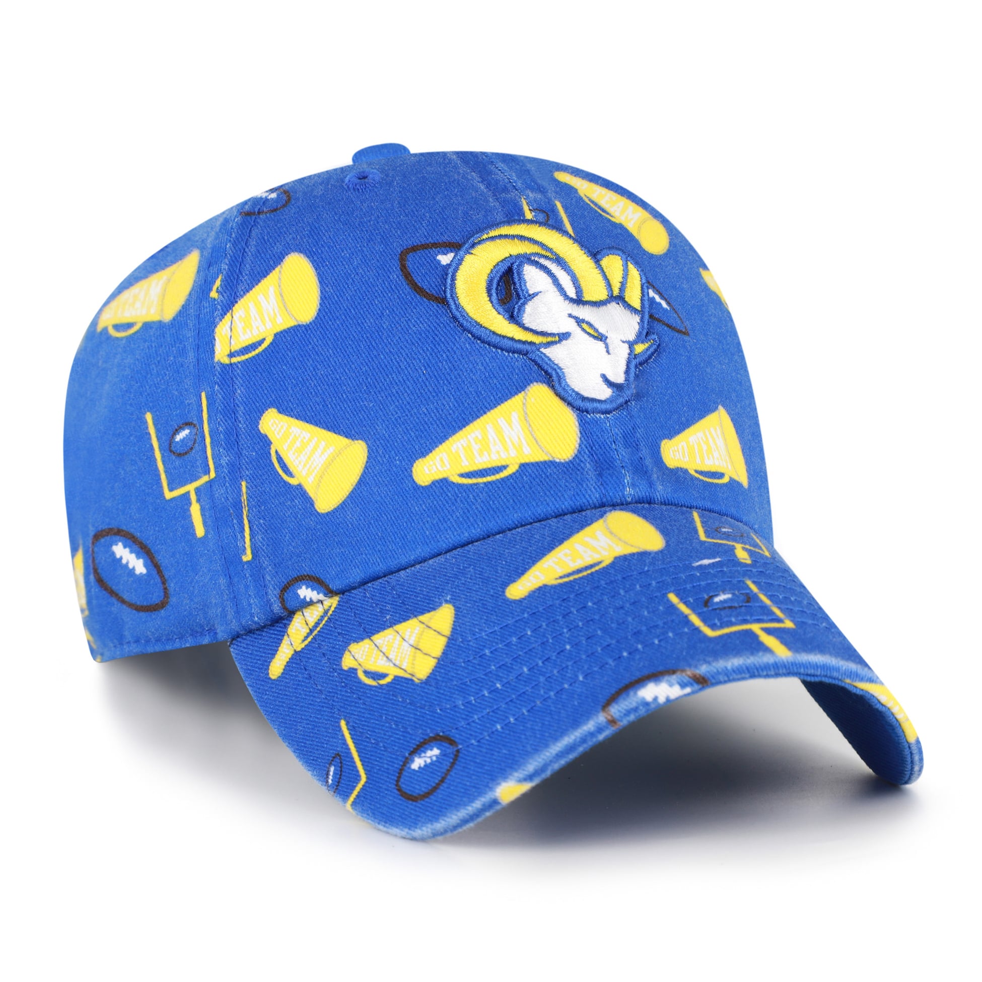 Youth '47 Royal Los Angeles Rams Stomping Ground Clean Up Adjustable Hat