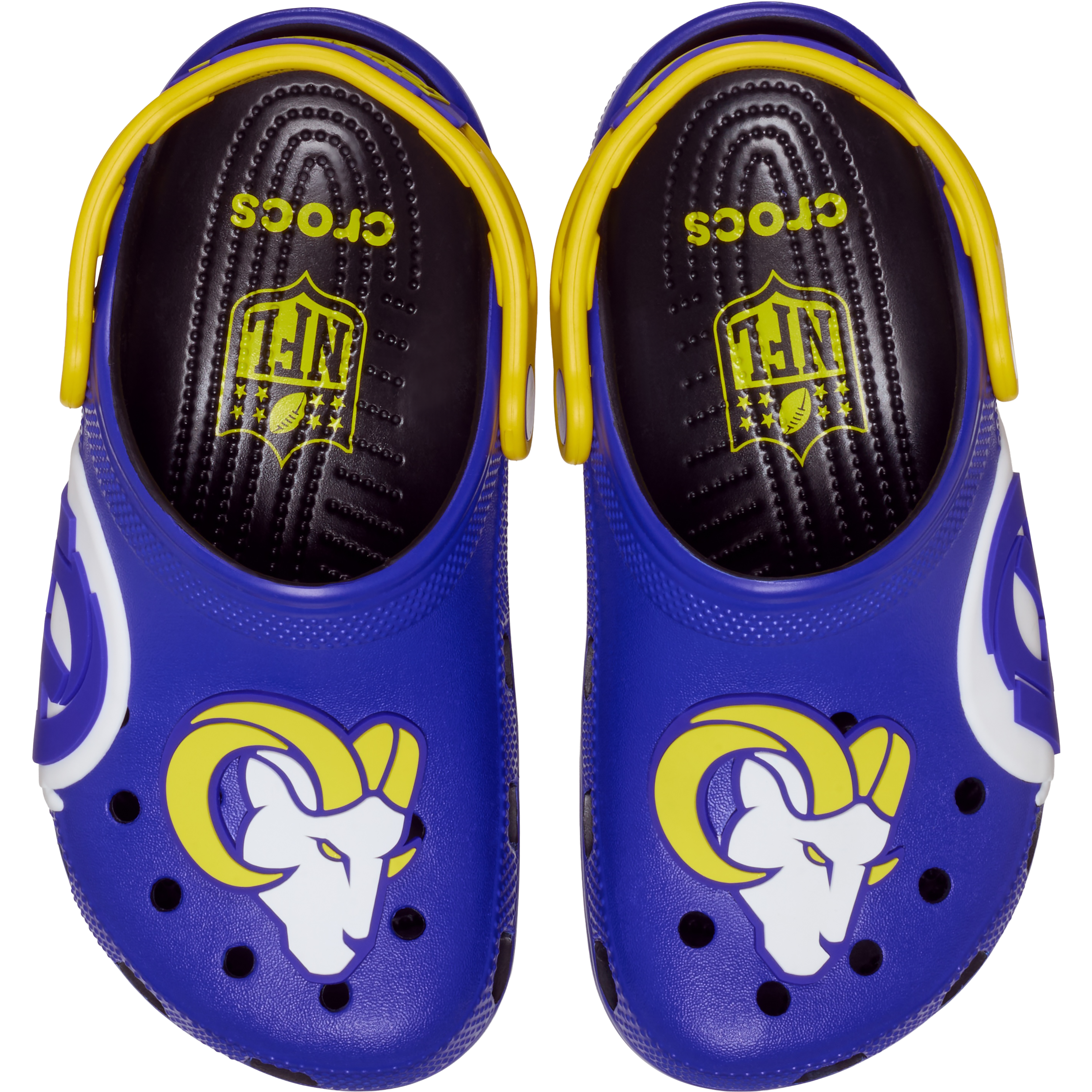 Youth Crocs Royal Los Angeles Rams Classic Clog