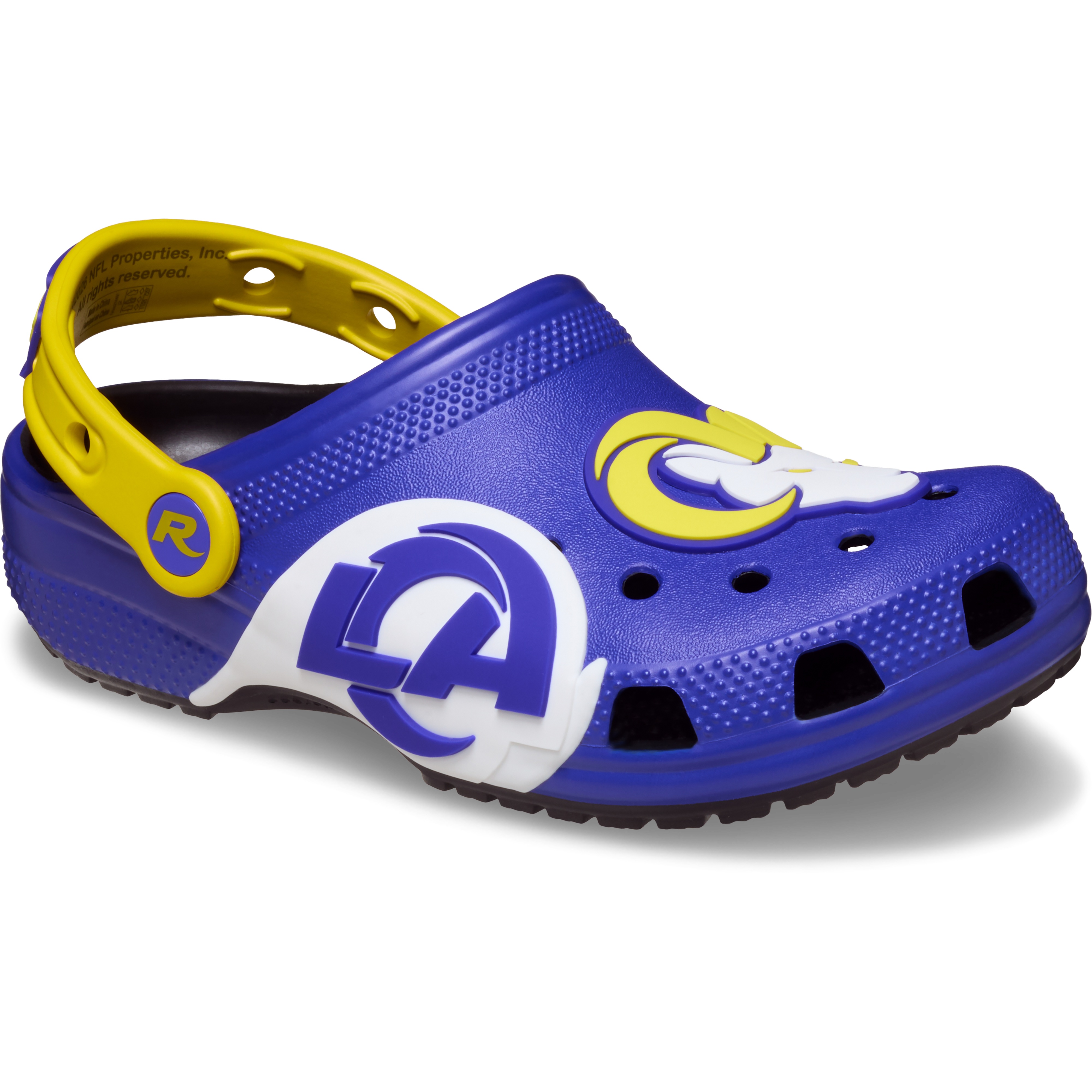 Youth Crocs Royal Los Angeles Rams Classic Clog