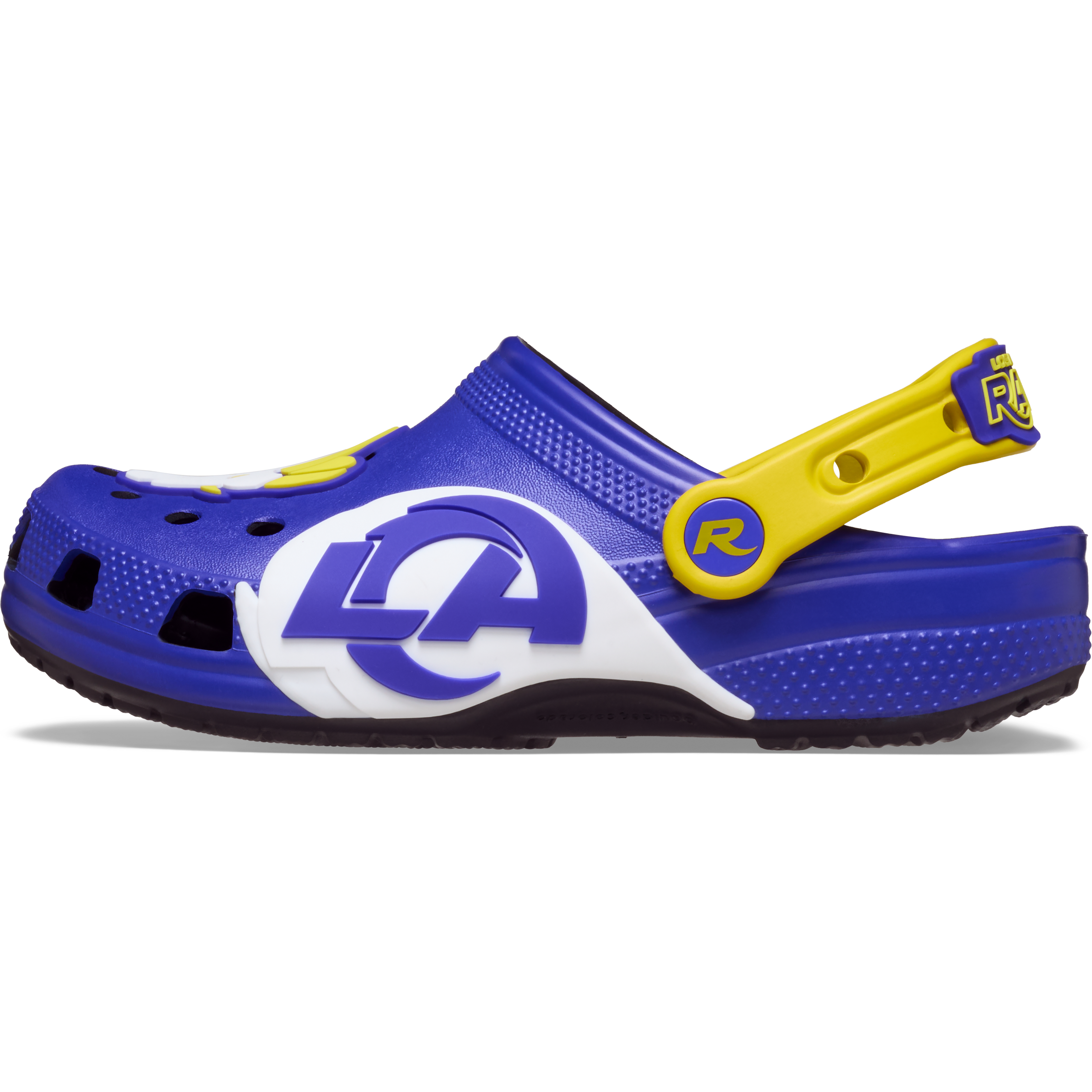 Youth Crocs Royal Los Angeles Rams Classic Clog