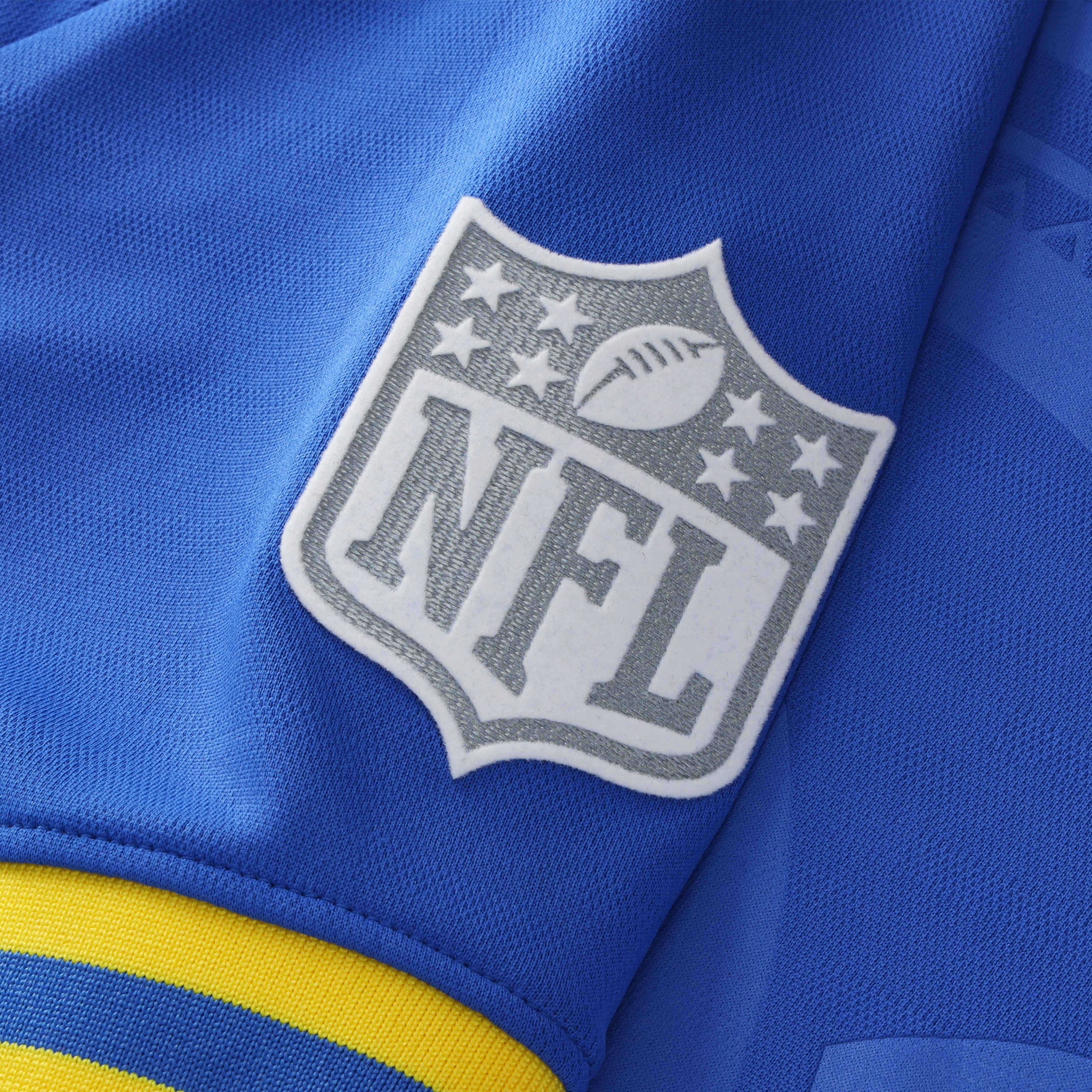 Youth Fanatics Royal Los Angeles Rams Football x Collared Fan Top
