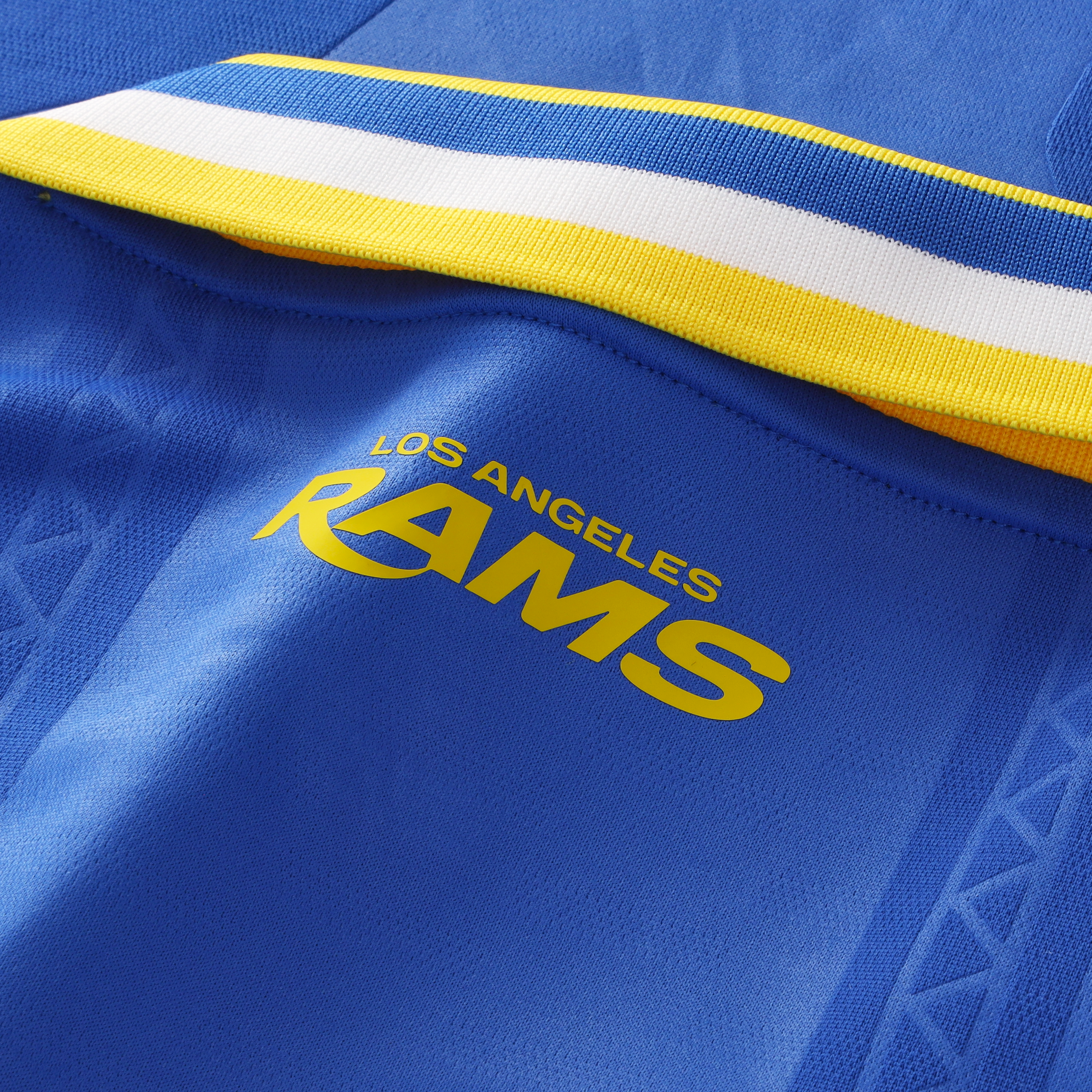 Youth Fanatics Royal Los Angeles Rams Football x Collared Fan Top