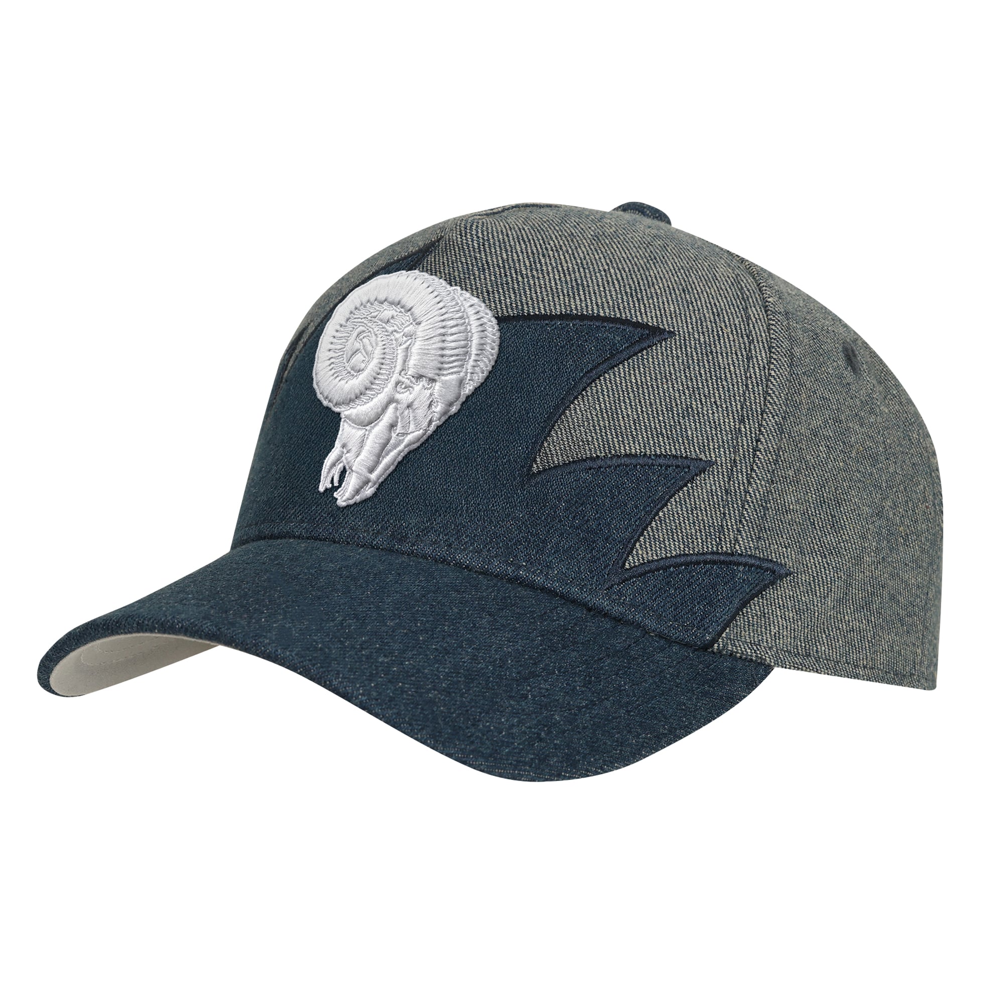 Casquette snapback Mitchell & Ness Denim Los Angeles Rams Sharktooth Pro Pinch pour enfant