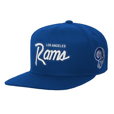 Los Angeles Rams Mitchell & Ness Youth Head Coach Flat Brim Snapback Hat - Royal
