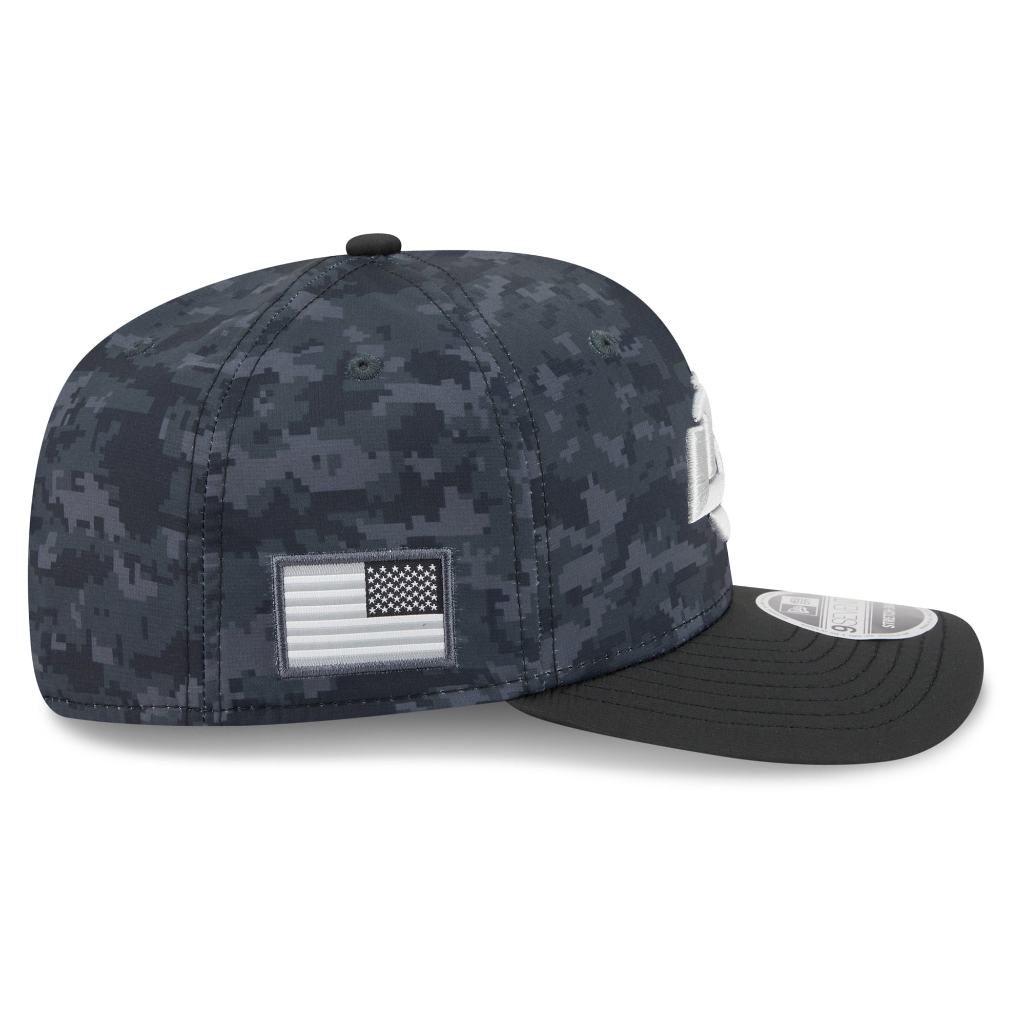 Youth New Era Black Los Angeles Rams 2026 Salute To Service 9SEVENTY Adjustable Hat