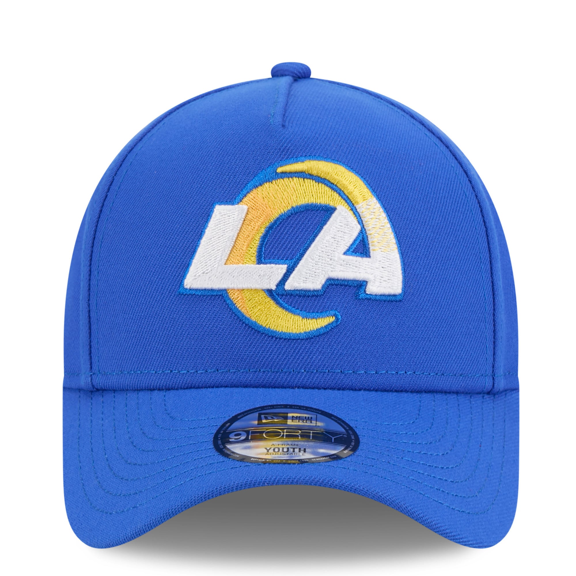 Youth New Era  Blue Los Angeles Rams 9FORTY A-Frame Adjustable Hat