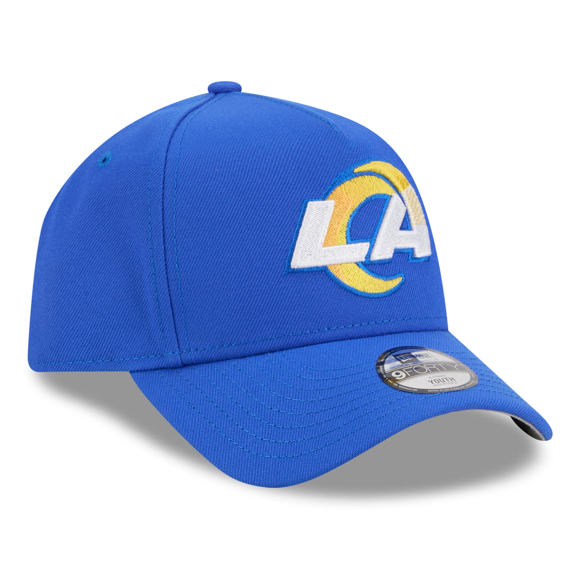 Youth New Era  Blue Los Angeles Rams 9FORTY A-Frame Adjustable Hat