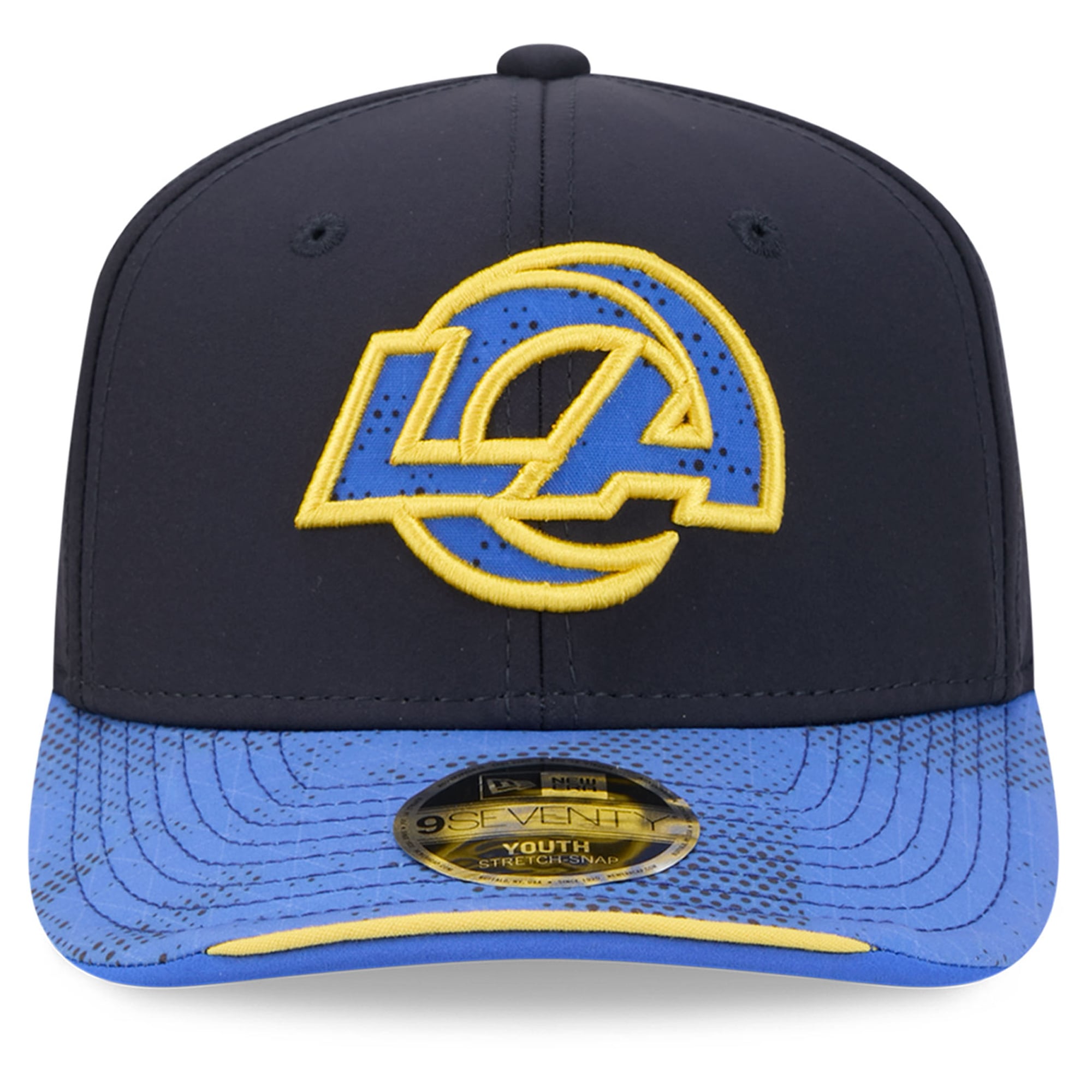 Youth New Era Navy Los Angeles Rams Rivalries Collection 9SEVENTY Adjustable Hat