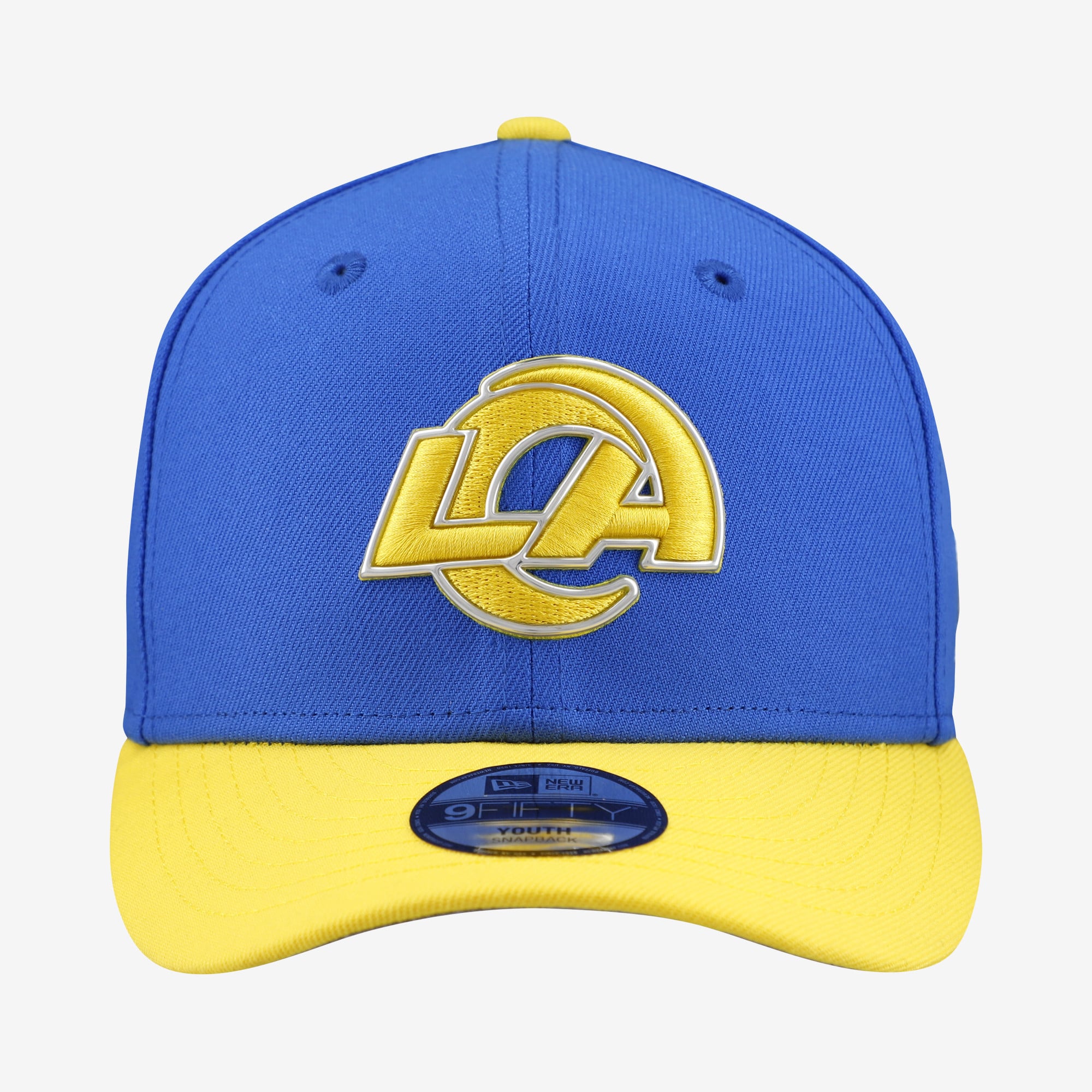 Youth New Era Royal/Gold Los Angeles Rams 2026 NFL Draft Pre-Curved 9FIFTY Snapback Hat