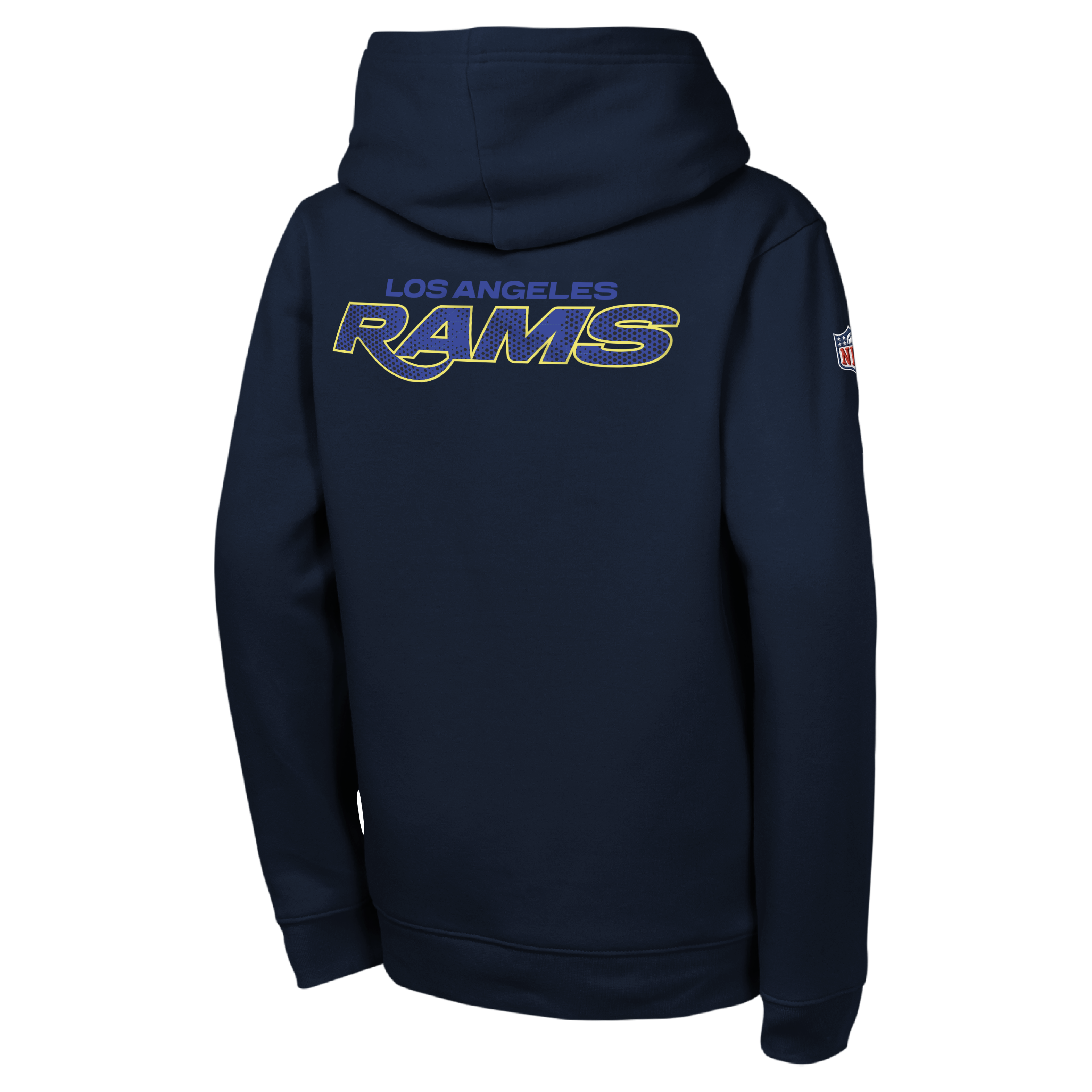 Youth Nike Dark Blue Los Angeles Rams Rivalries Collection Sideline Club Fleece Pullover Hoodie