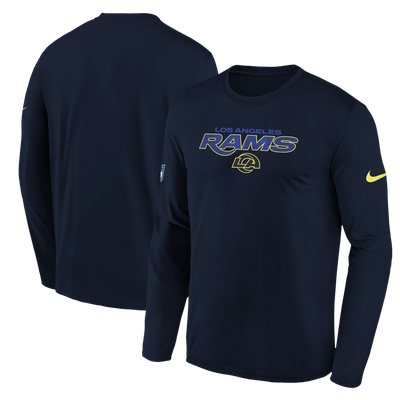  Los Angeles Rams Nike Youth Rivalries Collection Sideline Legend Long Sleeve T-Shirt - Dark Blue
