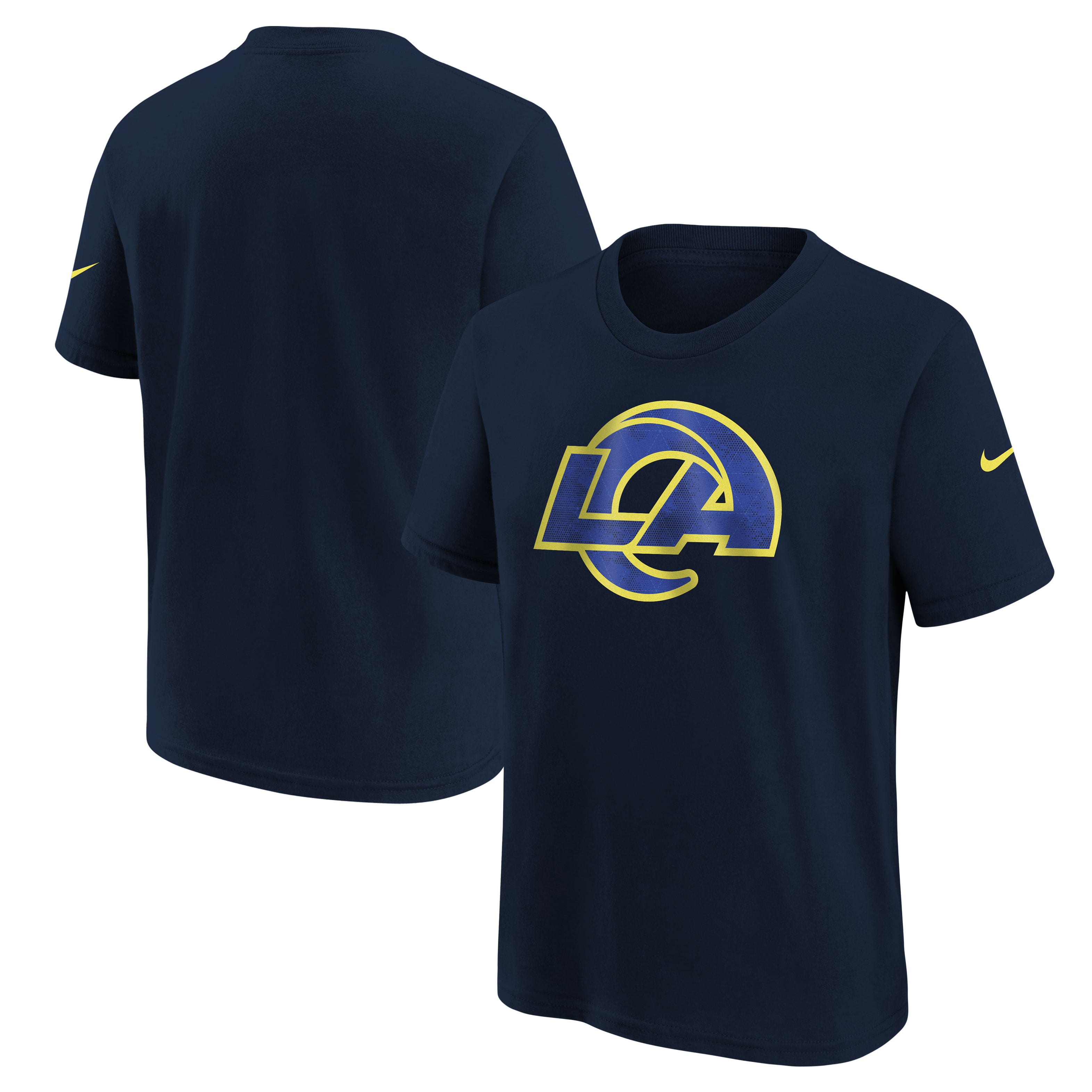 T-shirt Nike bleu foncé pour jeunes, collection rivalités des Los Angeles Rams