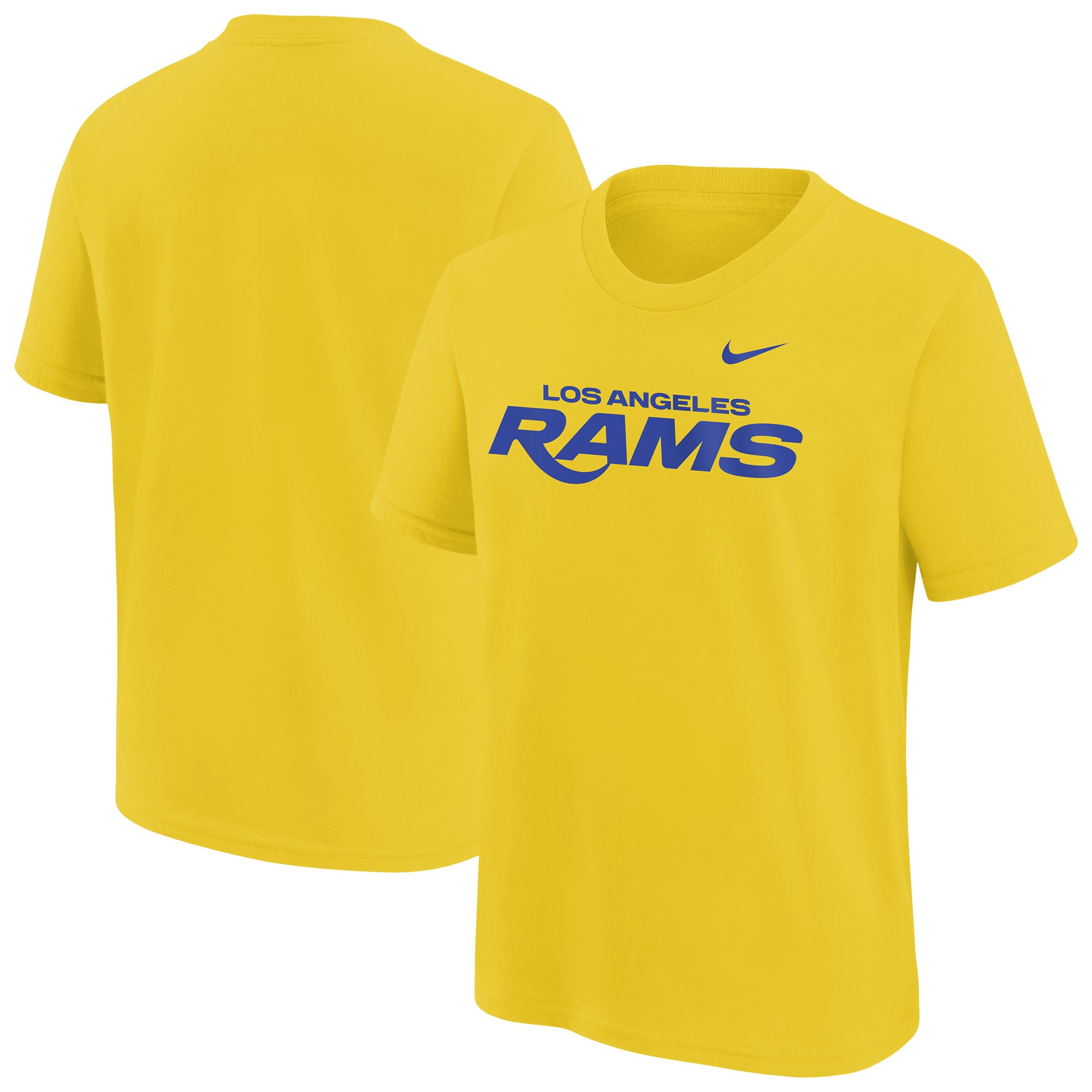 Youth Nike Gold Los Angeles Rams Wordmark T-Shirt