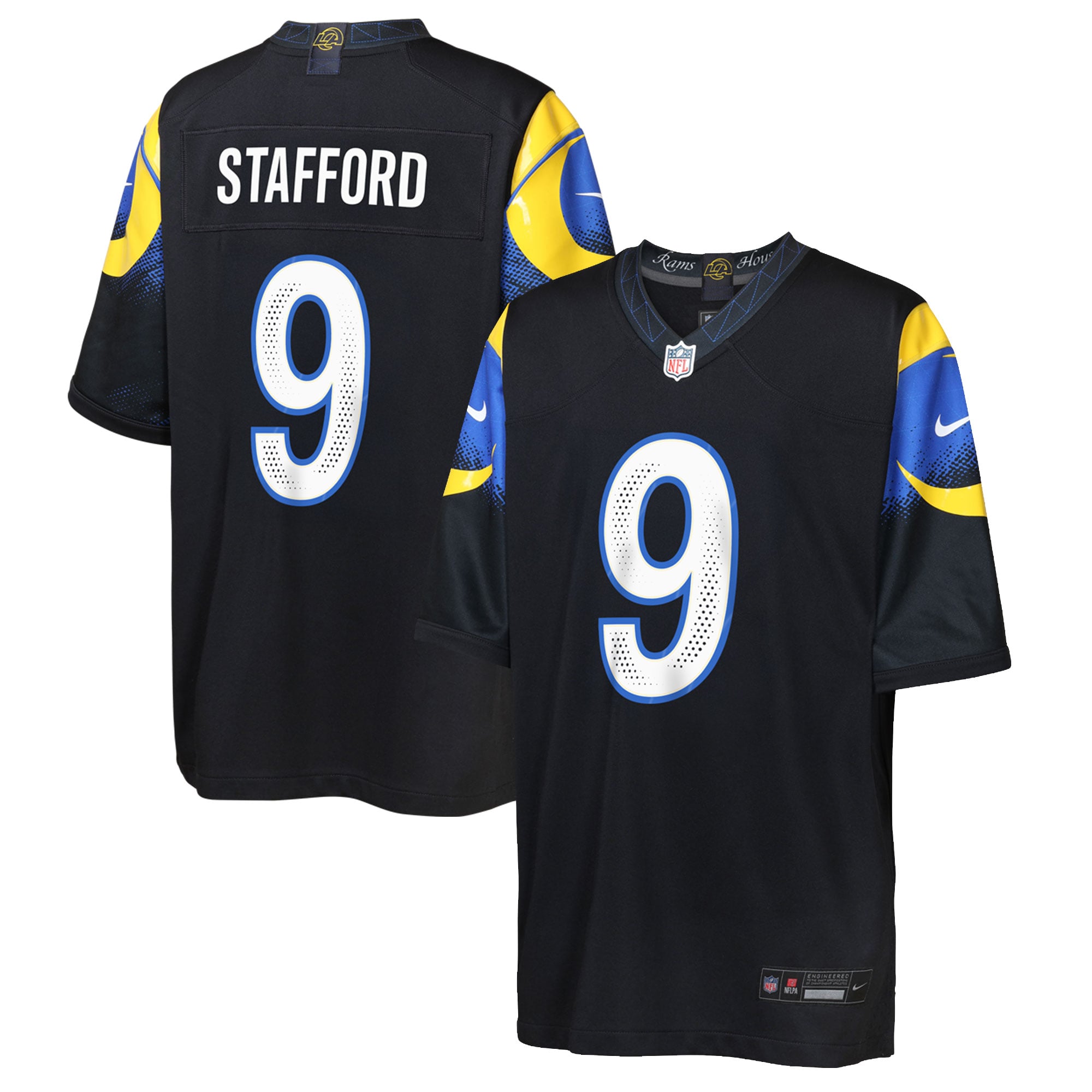 Youth Nike Matthew Stafford Dark Blue Los Angeles Rams Rivalries Collection Game Jersey