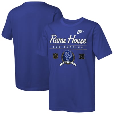  Los Angeles Rams Nike Youth Hometown Rewind Slub Dri-FIT T-Shirt - Royal