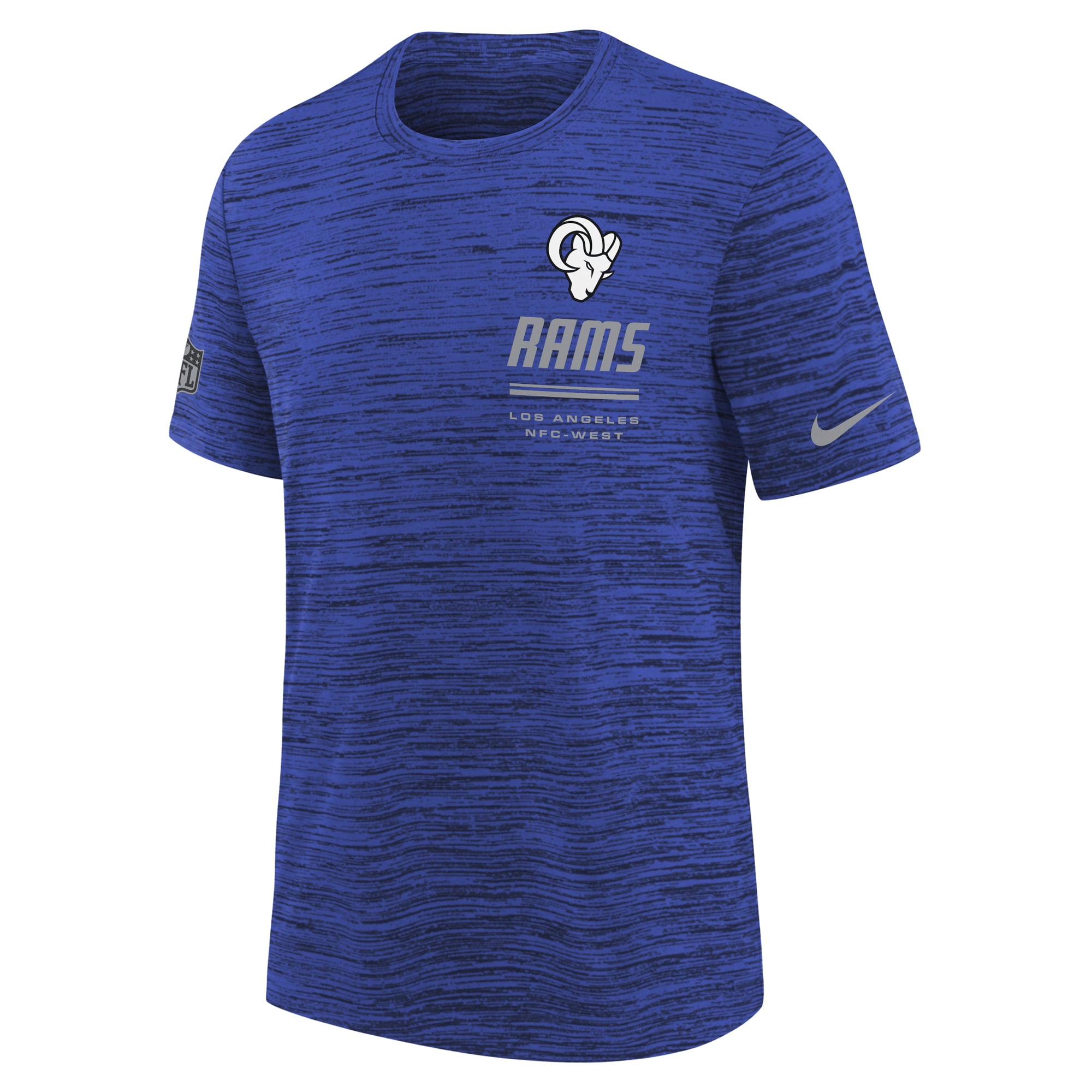 T-shirt Nike Royal Los Angeles Rams Sideline Velocity Dri-FIT pour jeunes