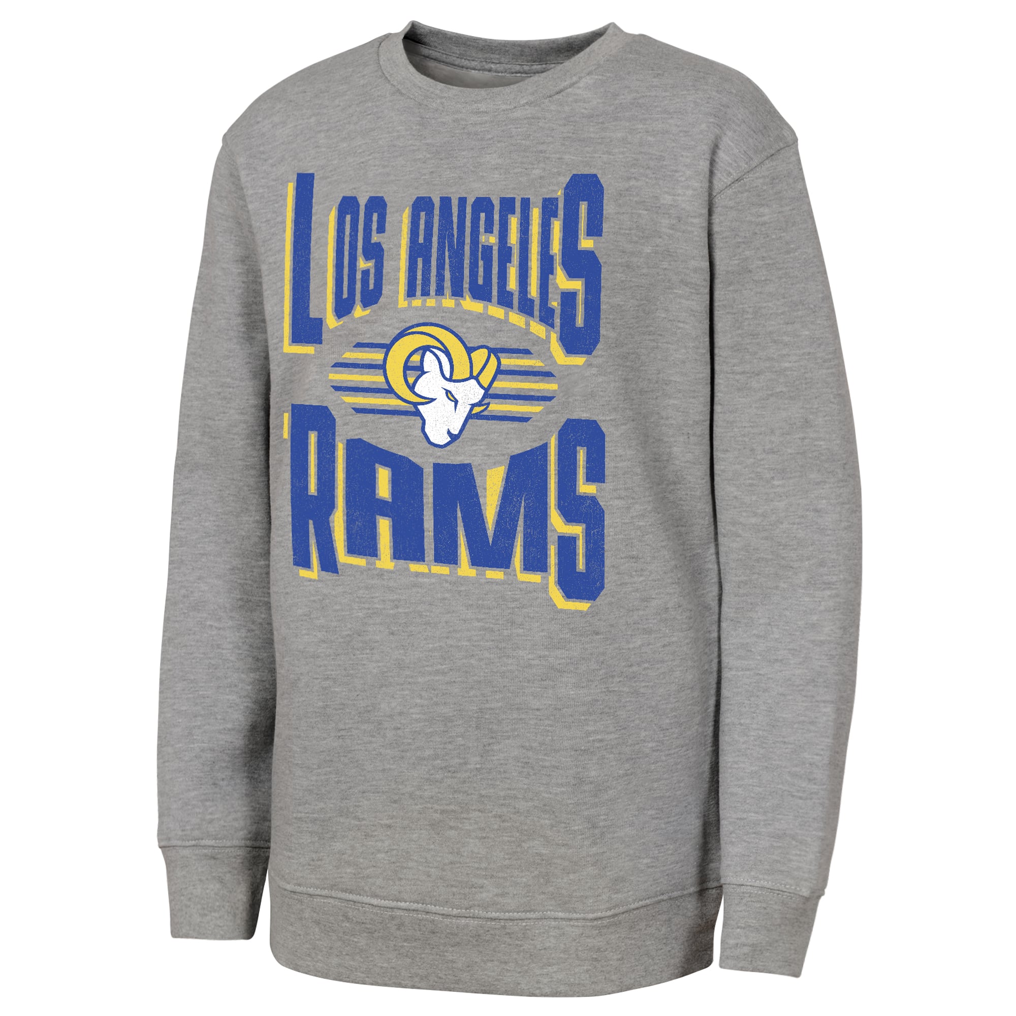 Sweat-shirt gris Jet Stream des Rams de Los Angeles pour jeunes la marque Outerstuff