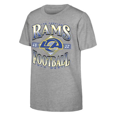  Los Angeles Rams Outerstuff Youth NFL Of Days Past T-Shirt - Heather Gray