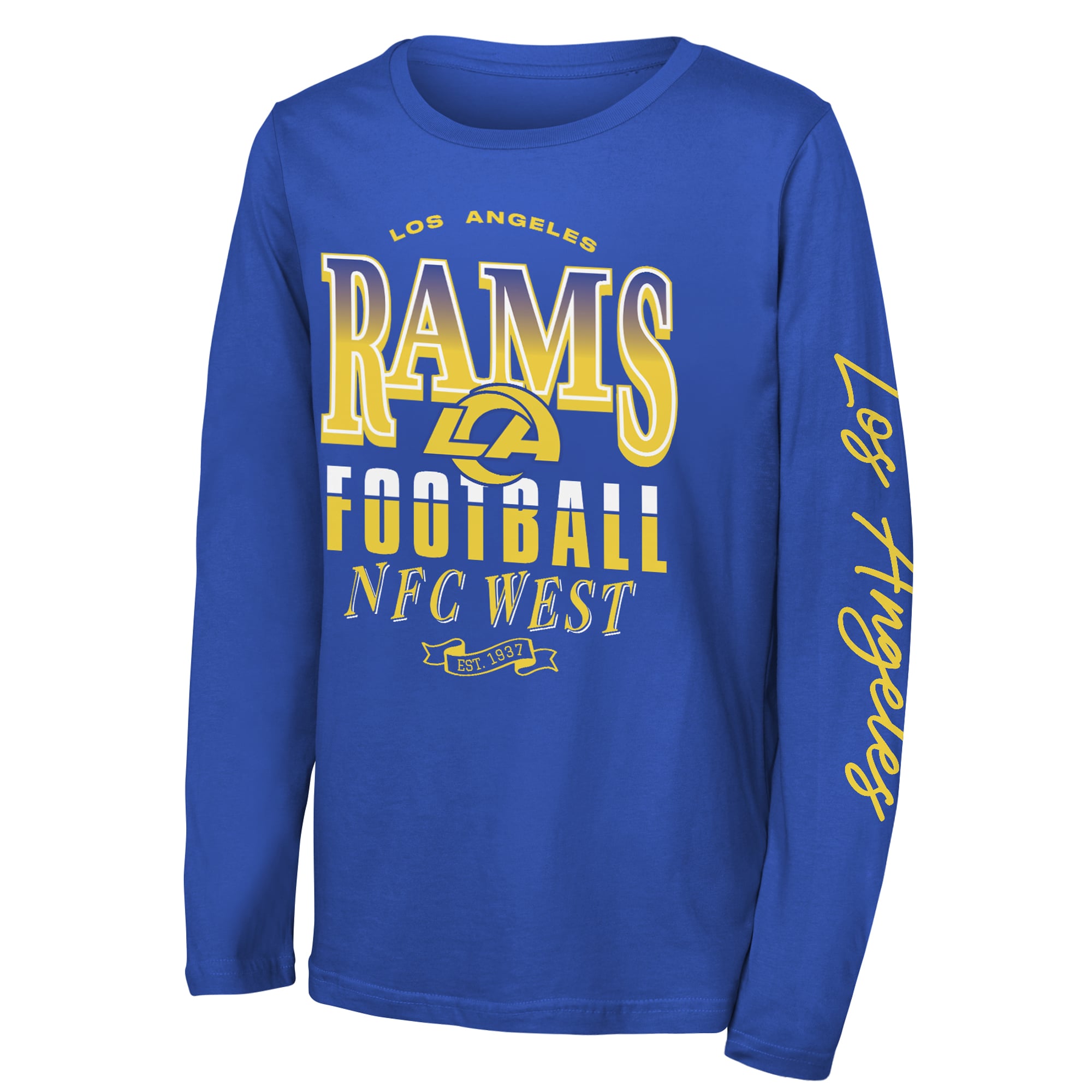T-shirt à manches longues Youth Outerstuff Royal Los Angeles Rams Real Ones