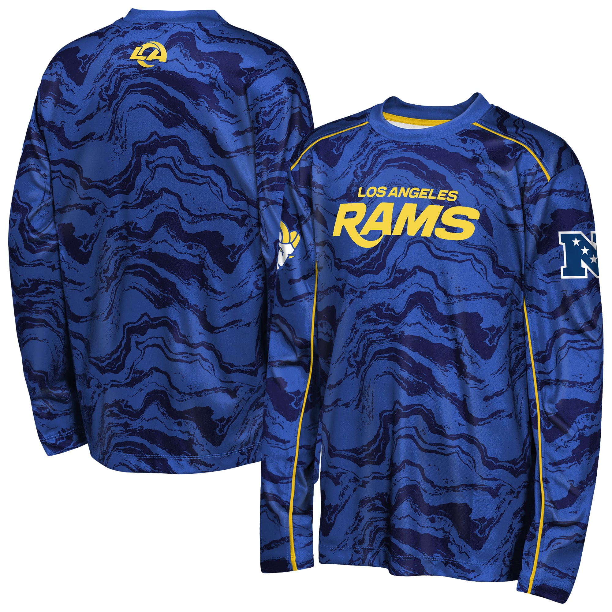 T-shirt à manches longues Youth Outerstuff Royal Los Angeles Rams Tailgate Performance